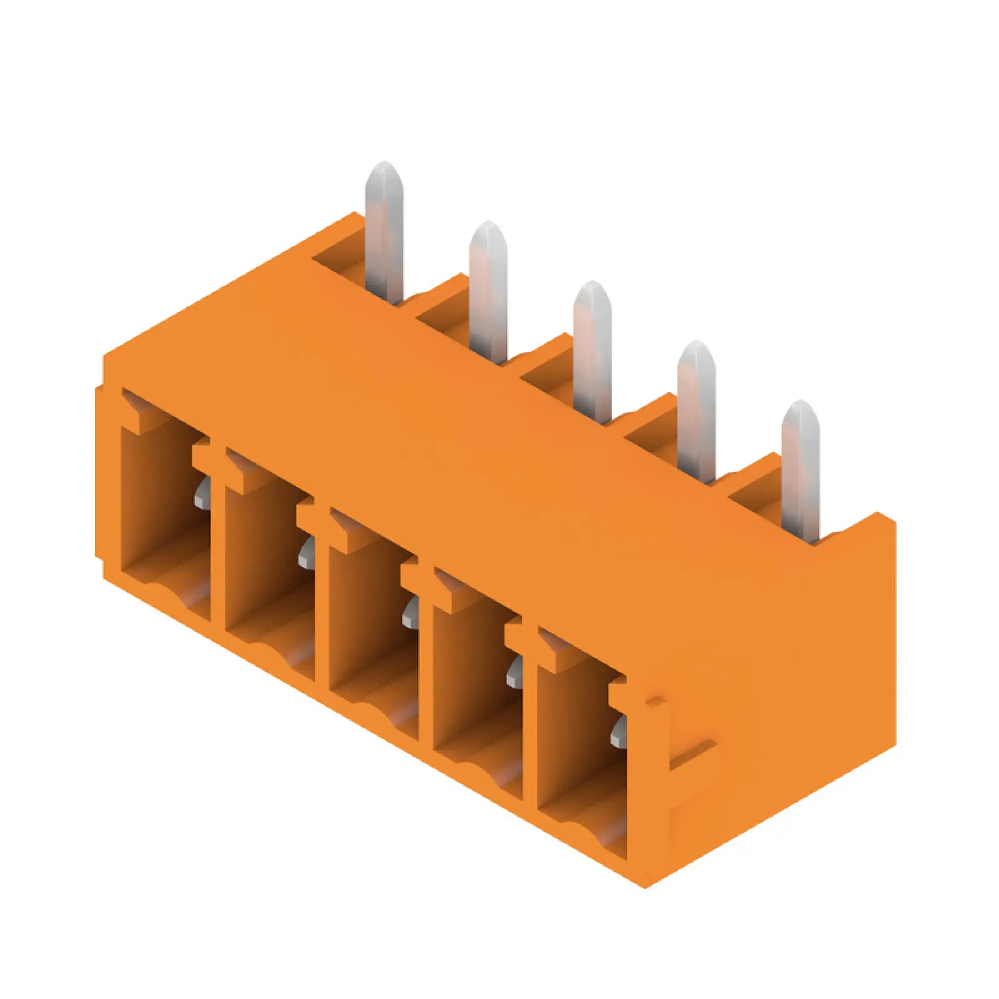Weidmüller 1037530000 PCB connector (board connection), 160 V, 17.5 A, Pitch in mm: 3.81, Number of poles: 5, THT solder connection, Box (img_001)