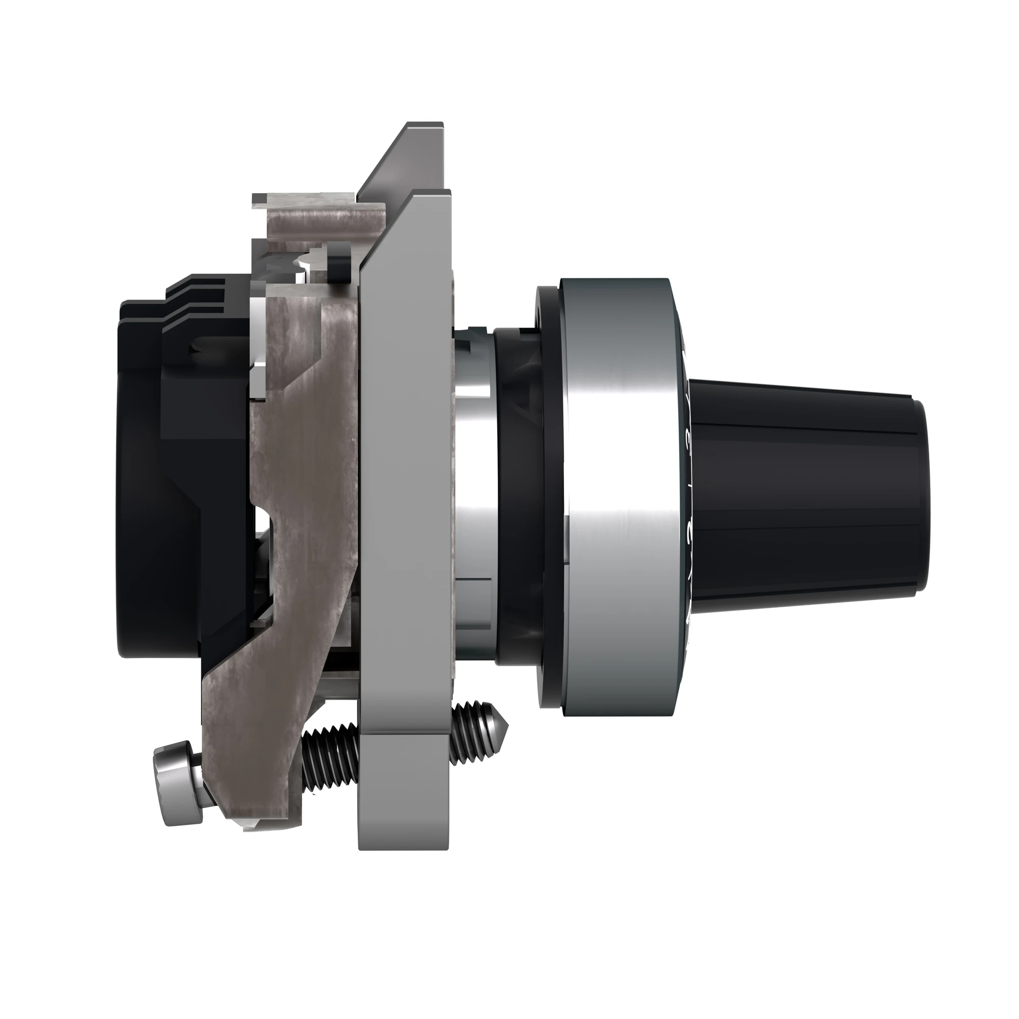 Schneider Electric ZB4BD922 Potentiometer, Front Element, Harmony XB4, Metal, 22mm, black, for potentiometers with shaft length 45-50mm, shaft 6.35mm (img_004)