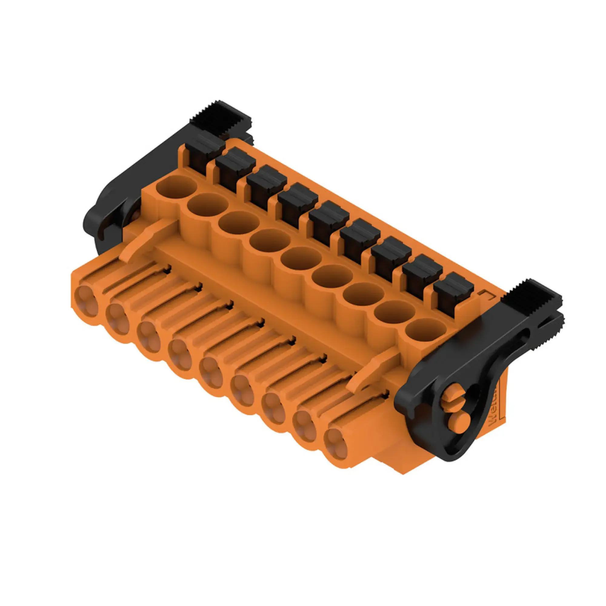 Weidmüller 1980940000 PCB connector (wire connection), 320 V, 24 A, Pitch in mm: 5.00, 3.31 mm², Number of poles: 9, PUSH IN with actuator, Box (img_001)