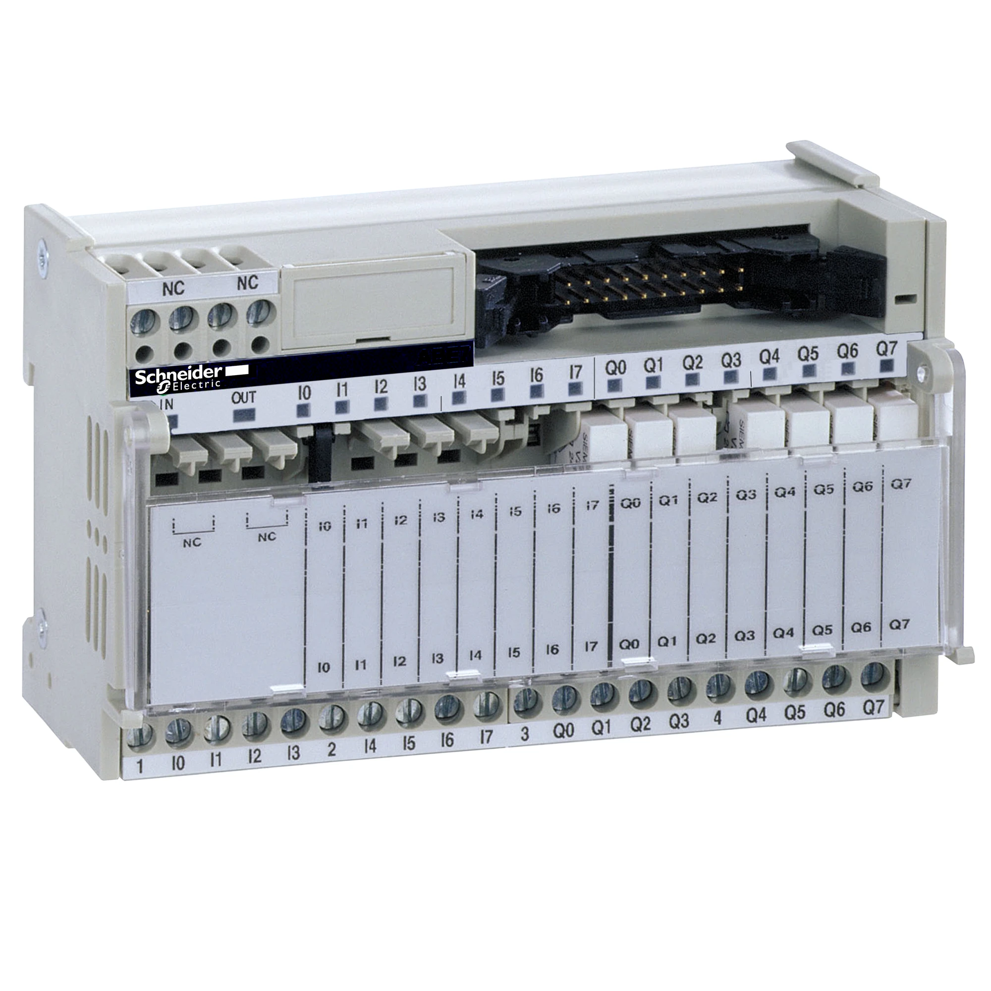 Schneider Electric ABE7R16M111 Terminal block with permanently soldered electromechanical relay ABE7, 16 channels, relay 5mm (img_001)