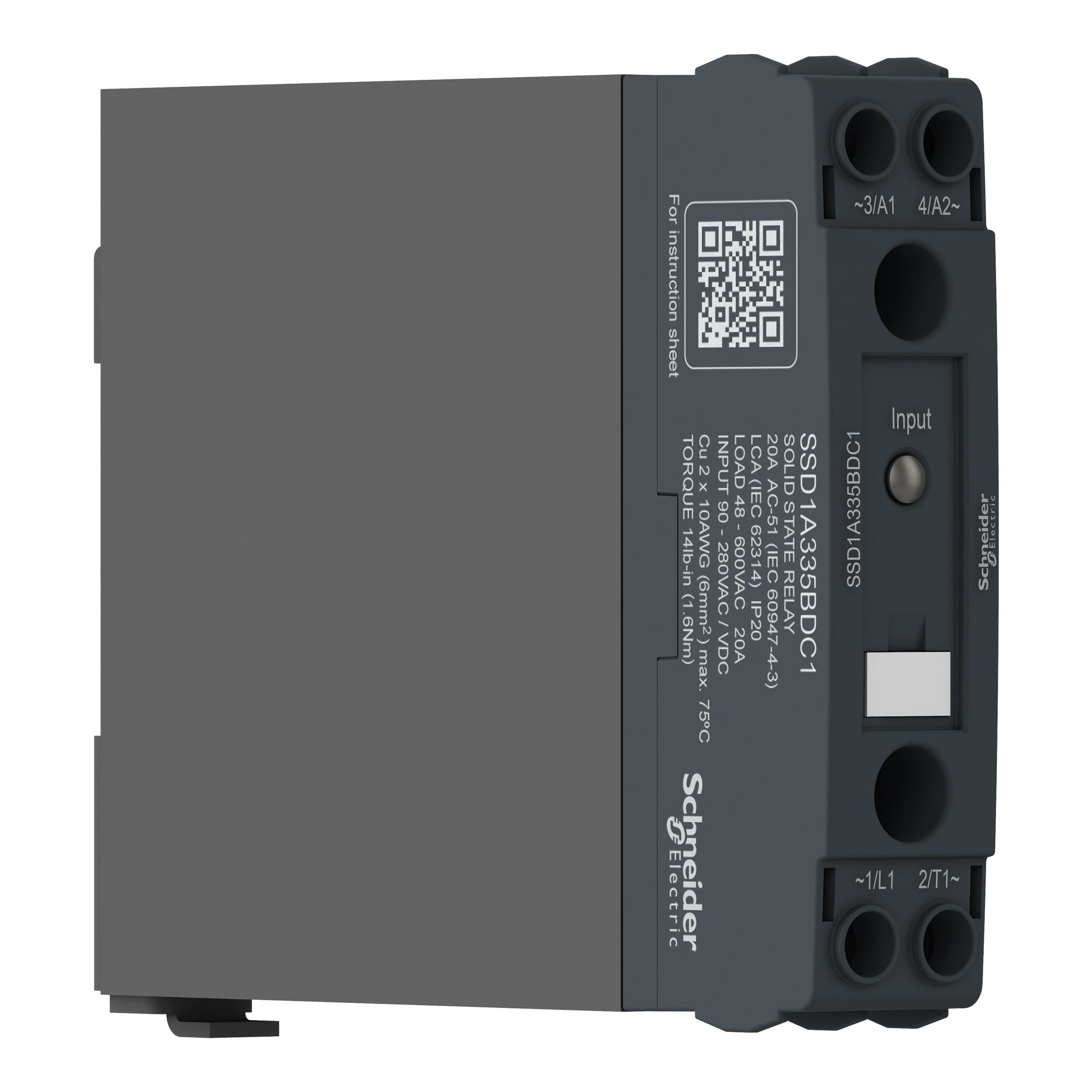 Schneider Electric SSD1D530BDC1 Semiconductor relay, DIN rail, I:4-32VDC, O:1-150VDC, 30A, 1ph, DC (img_005)