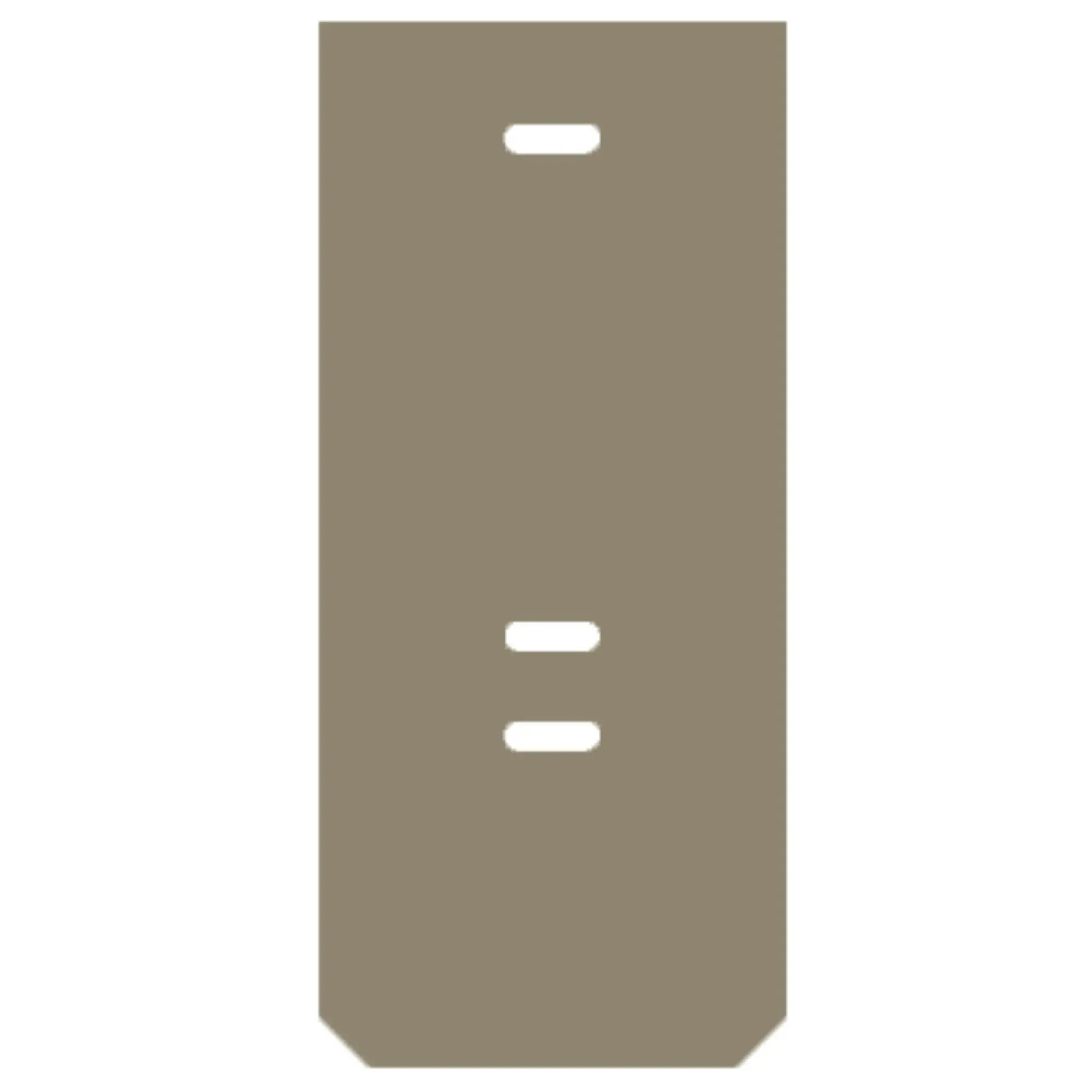 Weidmüller 1069800000 End plate (terminals), dark beige, Height: 28 mm, Width: 2 mm, V-0, Wemid (img_001)