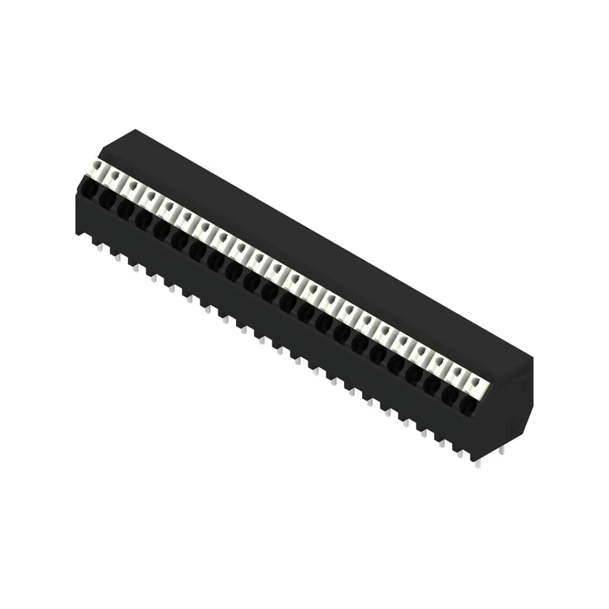 Weidmüller 1886080000 PCB terminal, 160 V, 17.5 A, Pitch in mm: 3.81, 1.5 mm², Number of poles: 22, PUSH IN with actuator, THT/THR solder connection, 135°, Tube (img_001) Weidmüller 1886080000 PCB terminal, 160 V, 17.5 A, Pitch in mm: 3.81, 1.5 mm², Number of poles: 22, PUSH IN with actuator, THT/THR solder connection, 135°, Tube (img_001)