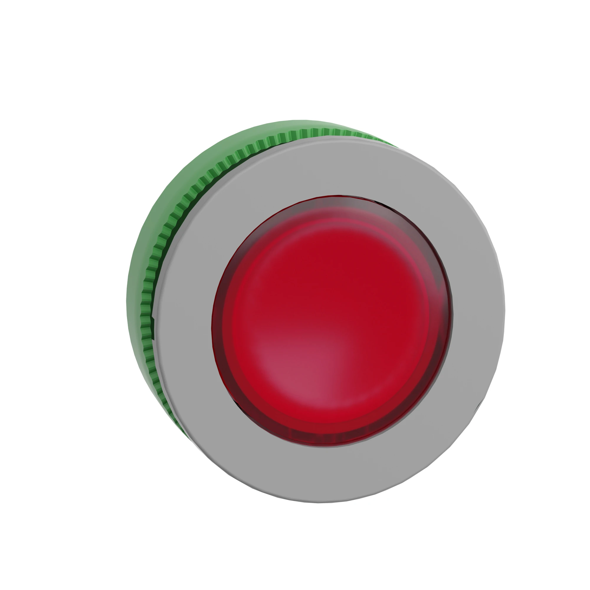 Schneider Electric ZB5FW343C0 Illuminated pushbutton, front element, Harmony XB5F, plastic, 30mm, light gray, red, for universal LED (img_002)