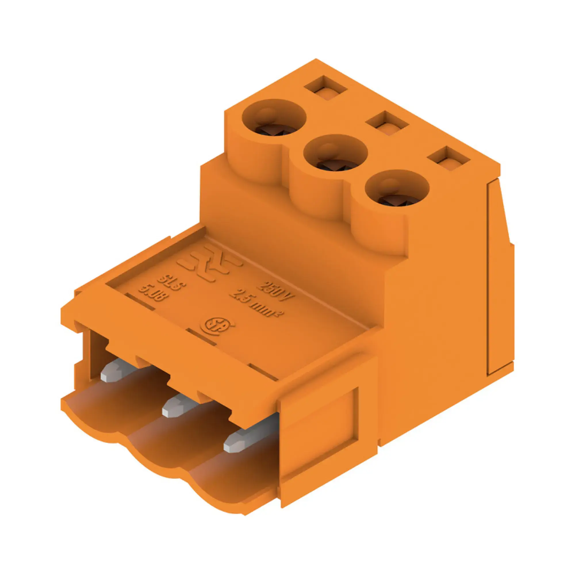 Weidmüller 1627250000 PCB connector (wire connection), 320 V, 21.5 A, Pitch in mm: 5.08, 3.31 mm², Number of poles: 3, Clamping yoke connection, Box (img_001)