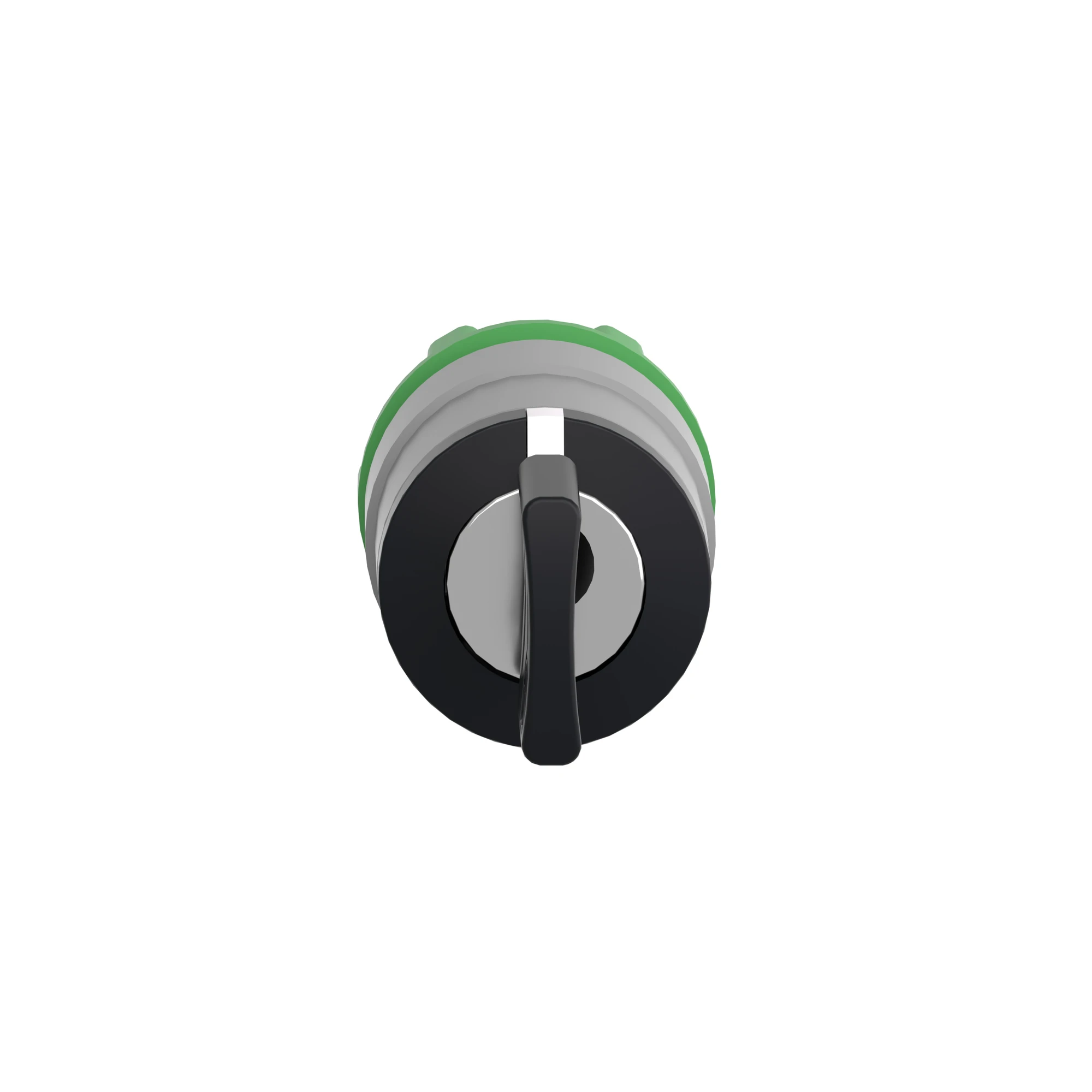 Schneider Electric ZB5AG05C0 Key switch, front element, Harmony XB5, plastic, 22mm, light grey, black, 3 positions, center position fixed (img_003)