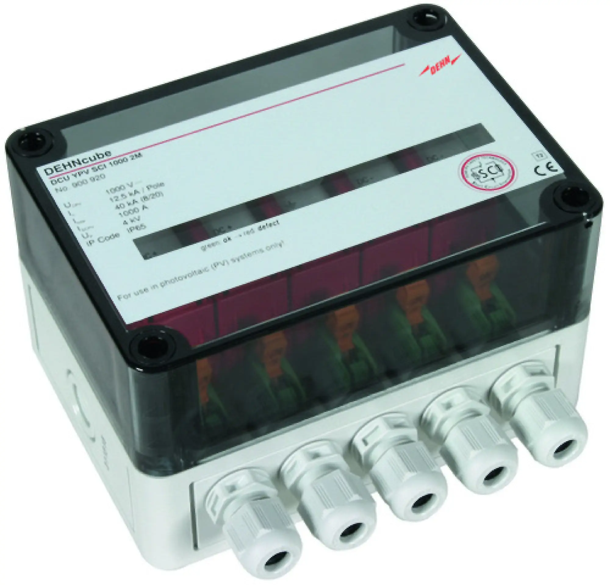 Dehn 900920 Surge arrester Type 2 DEHNcube in IP65 enclosure f. PV systems 2MPP at 1000V d.c. (img_001)