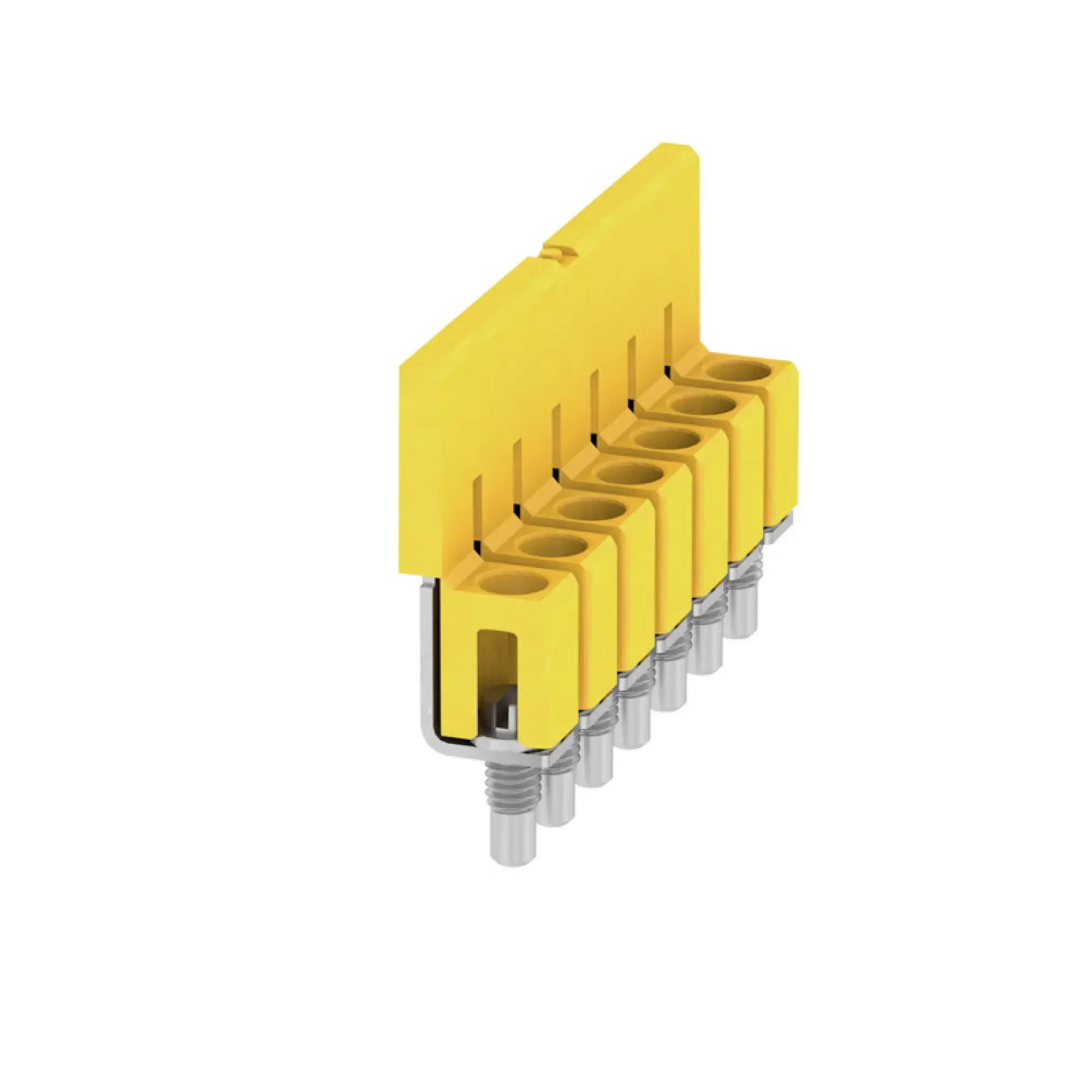 Weidmüller 1054160000 Cross-connector (terminal), when screwed in, yellow, 32 A, Number of poles: 7, Pitch in mm: 5.10, Insulated: Yes, Width: 7 mm (img_001) Weidmüller 1054160000 Cross-connector (terminal), when screwed in, yellow, 32 A, Number of poles: 7, Pitch in mm: 5.10, Insulated: Yes, Width: 7 mm (img_001)