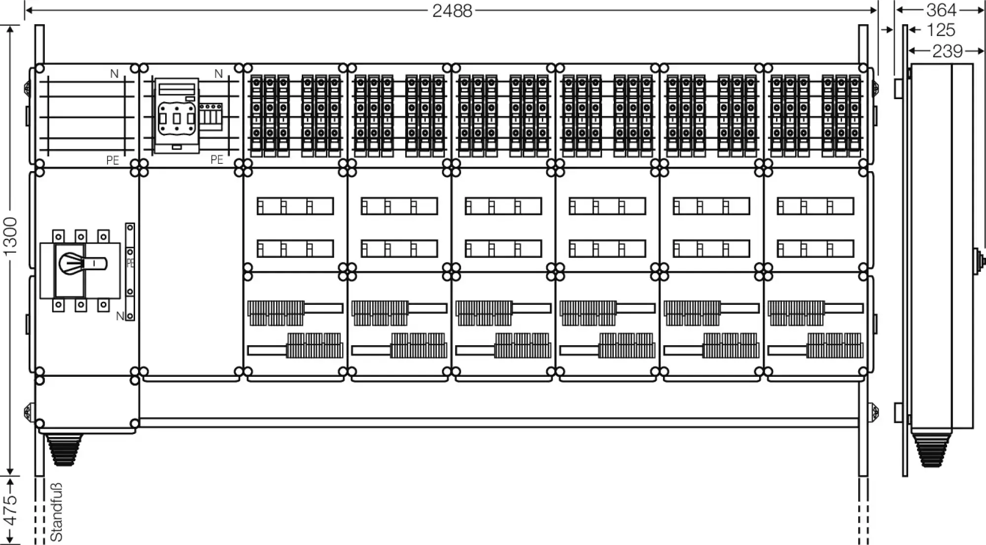 Hensel 65000120 Ladeverteiler für bis zu 36 Ladepunkte à 11kW Mi EV 11kW 36101 (img_002)
