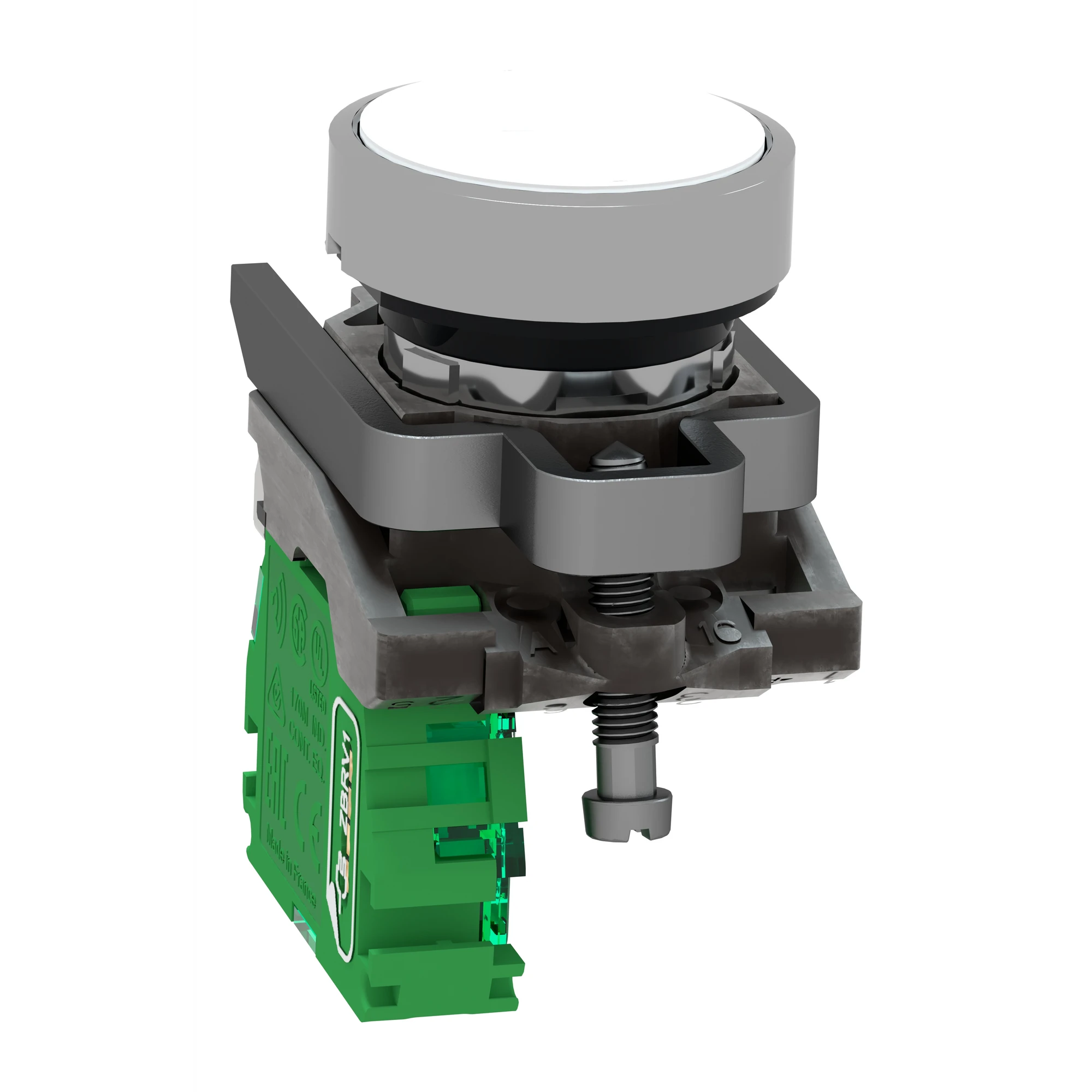 Schneider Electric ZB4RTA1 Wireless pushbutton, Harmony XB4R, metal, Ø22mm, battery-free, wireless, white (img_005) Schneider Electric ZB4RTA1 Wireless pushbutton, Harmony XB4R, metal, Ø22mm, battery-free, wireless, white (img_005)