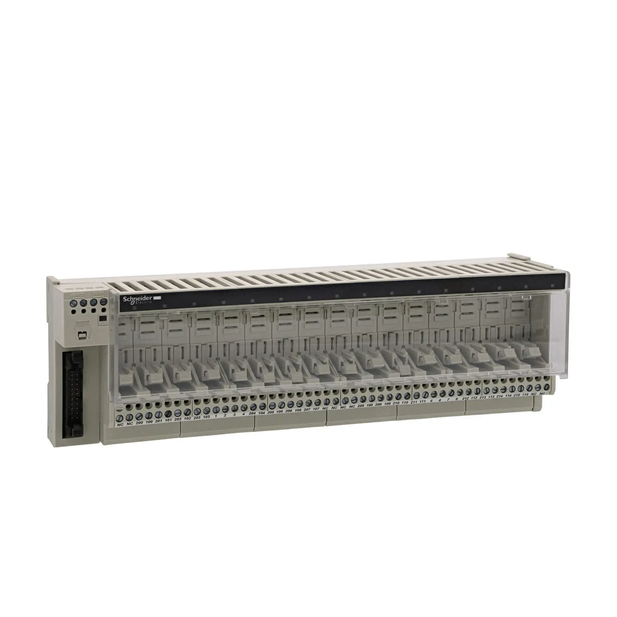 Schneider Electric ABE7P16F312 BASE FOR 16 I ST. BLACK RELAYS 2 COMM. TIMES 8-R (img_003)