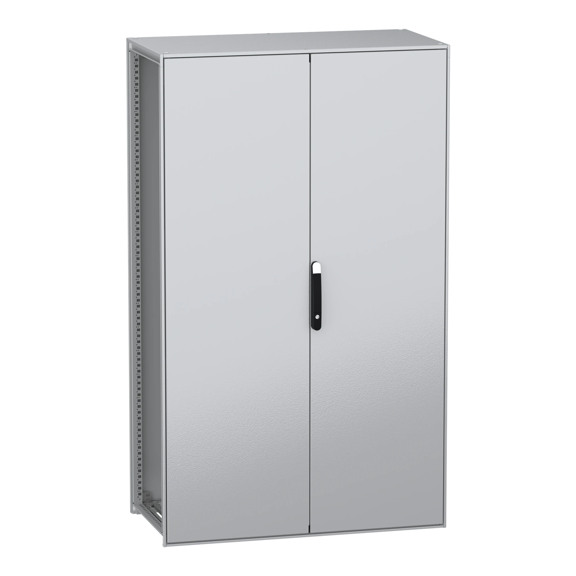 Schneider Electric NSYSFN2012602D Freestanding enclosure, PanelSeT SFN, made of decarbonized steel, without mounting plate, assembled, 2000x1200x600mm, 2 doors, IP55 (img_001)