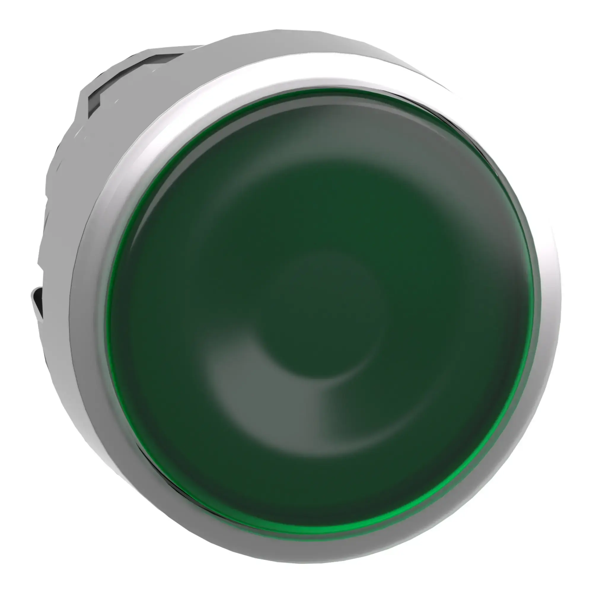 Schneider Electric ZB4BA38 Illuminated pushbutton, front element, Harmony XB4, metal, 22mm, green, momentary, for universal LED, for insert label (img_010)