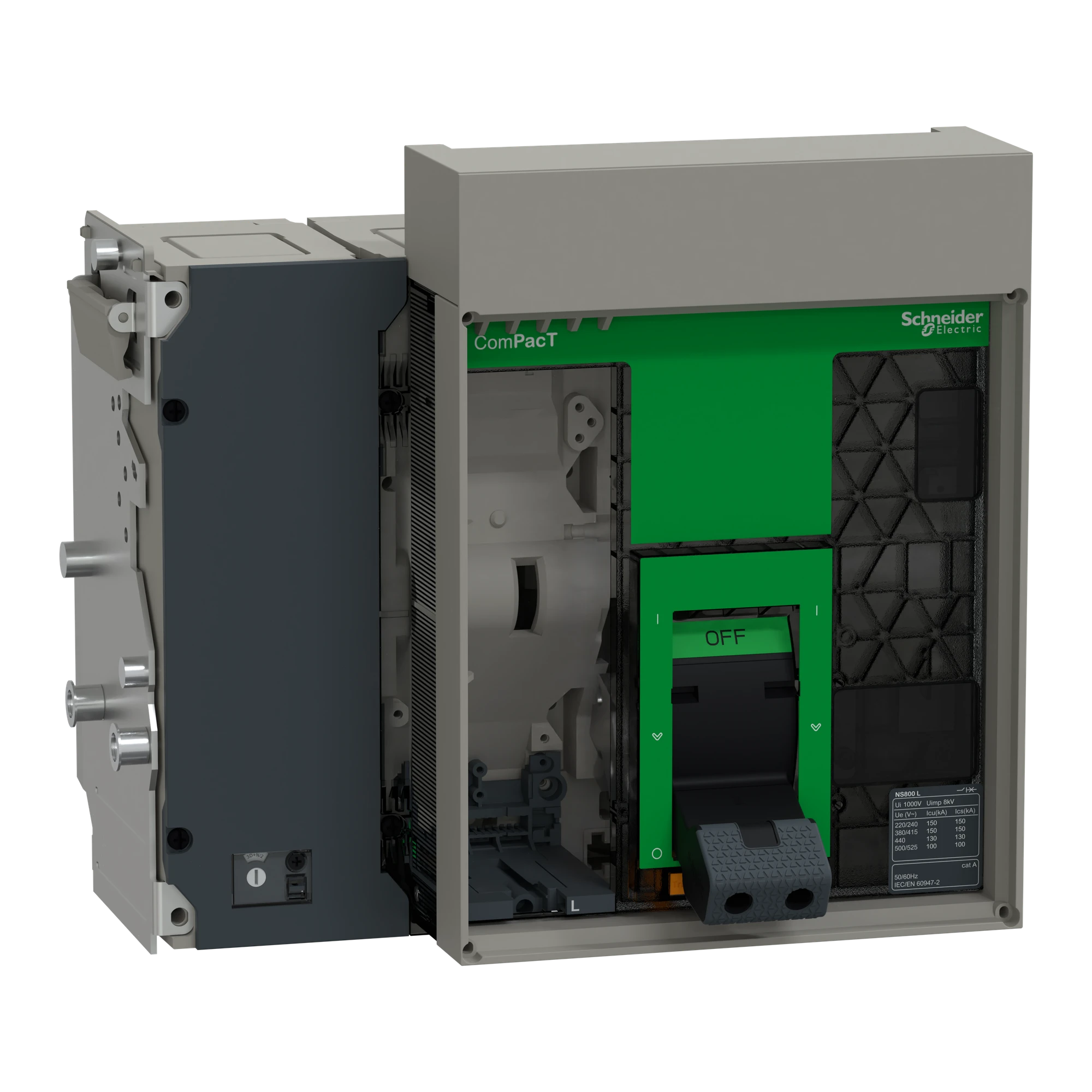 Schneider Electric C080L4WM ComPacT NS800L, 4P, 800 A, max. Switch-off Capacity 150 kA (img_001) Schneider Electric C080L4WM ComPacT NS800L, 4P, 800 A, max. Switch-off Capacity 150 kA (img_001)