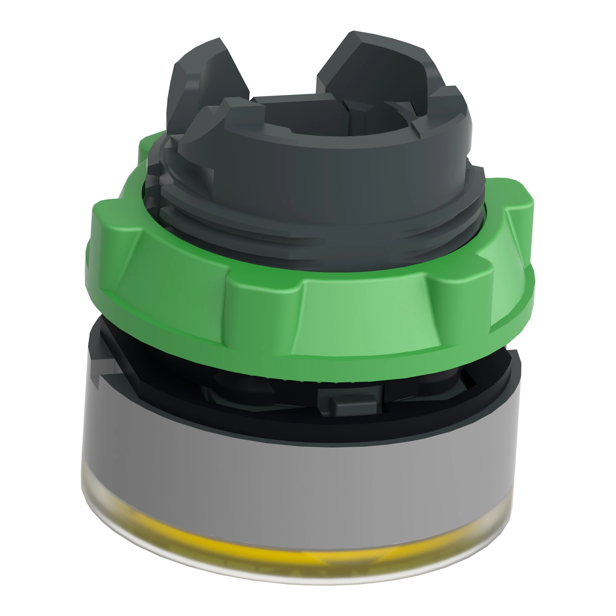 Schneider Electric ZB5AW383C0 Illuminated pushbutton, front element, Harmony XB5, plastic, 22mm, light grey, yellow, for universal LED (img_007) Schneider Electric ZB5AW383C0 Illuminated pushbutton, front element, Harmony XB5, plastic, 22mm, light grey, yellow, for universal LED (img_007)