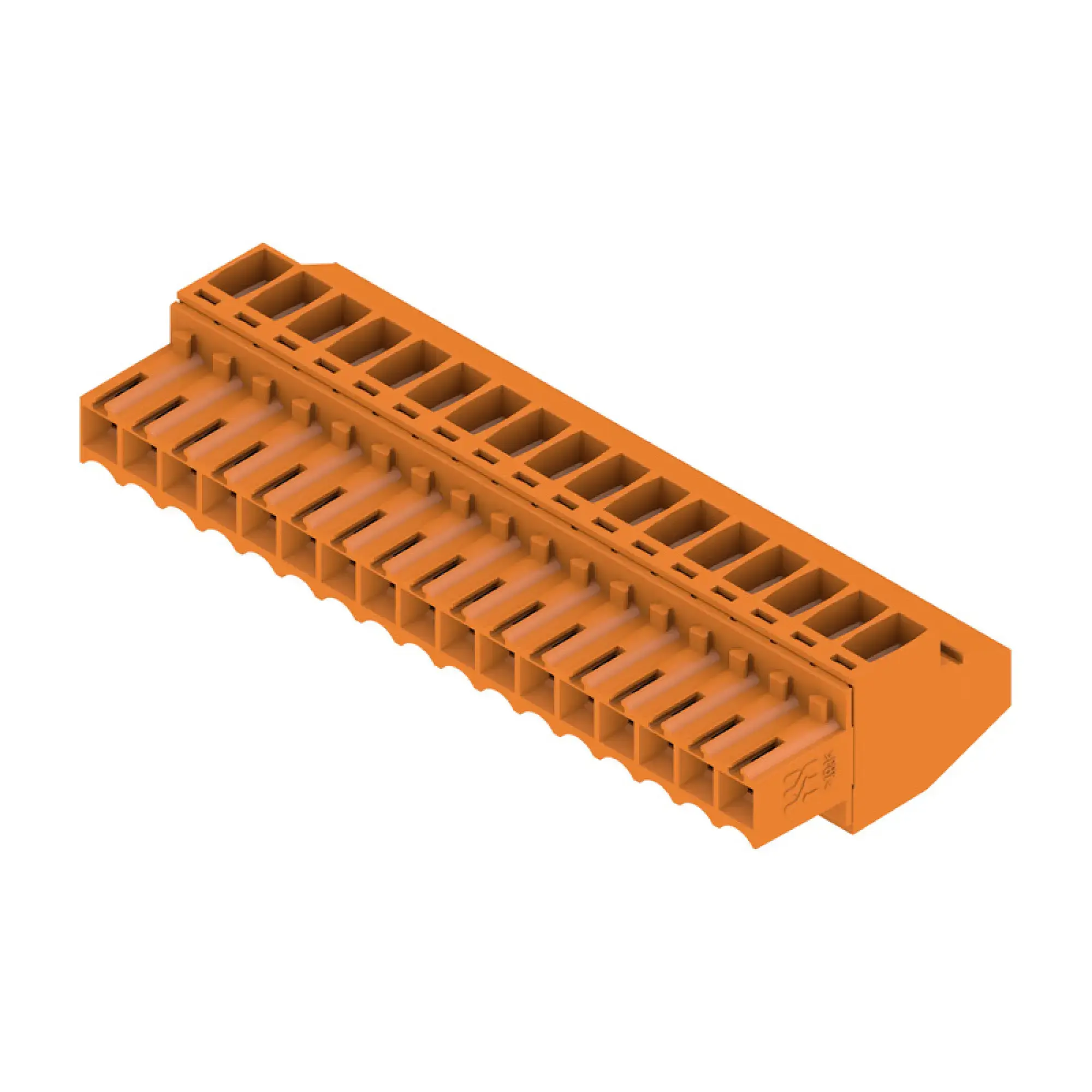 Weidmüller 1638700000 PCB connector (wire connection), 160 V, 12 A, Pitch in mm: 3.50, 1.5 mm², Number of poles: 17, Clamping yoke connection, Box (img_001)