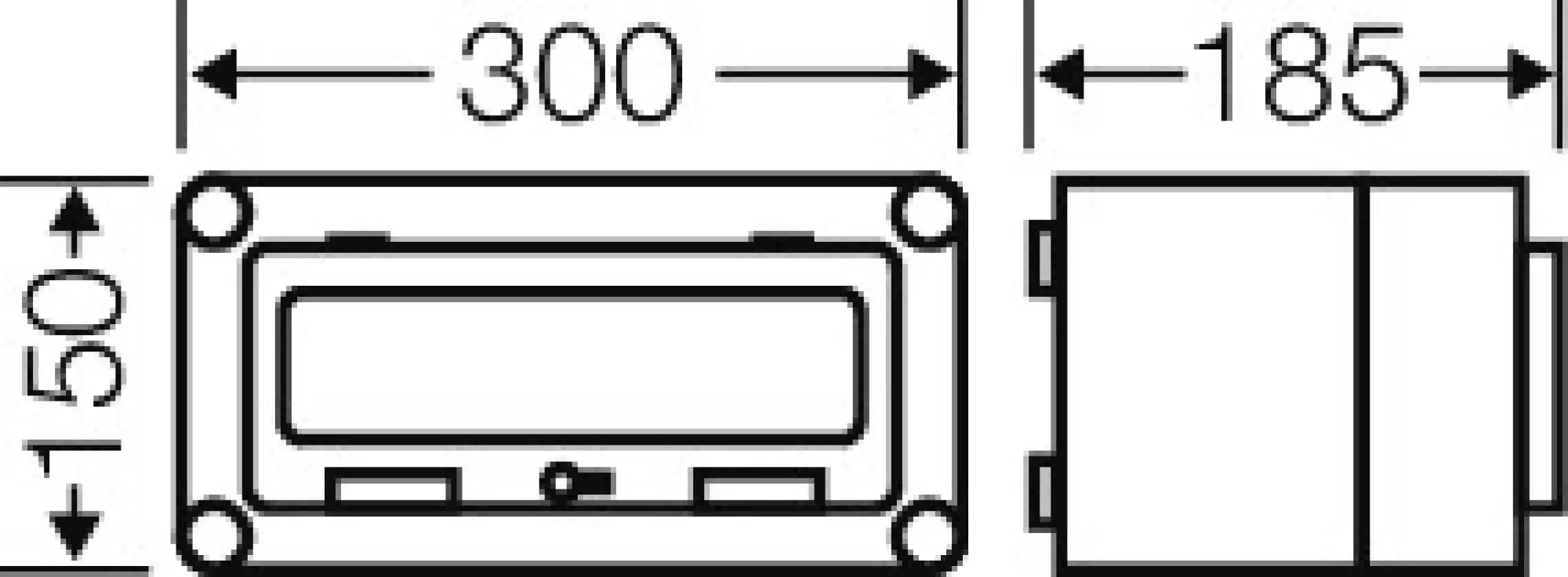 Hensel 2000615 Mi-Automatengehäuse, 12 TE, mit 1 Klappdeckel, o. PE- und N-Klemmen Mi 1117 (img_002)