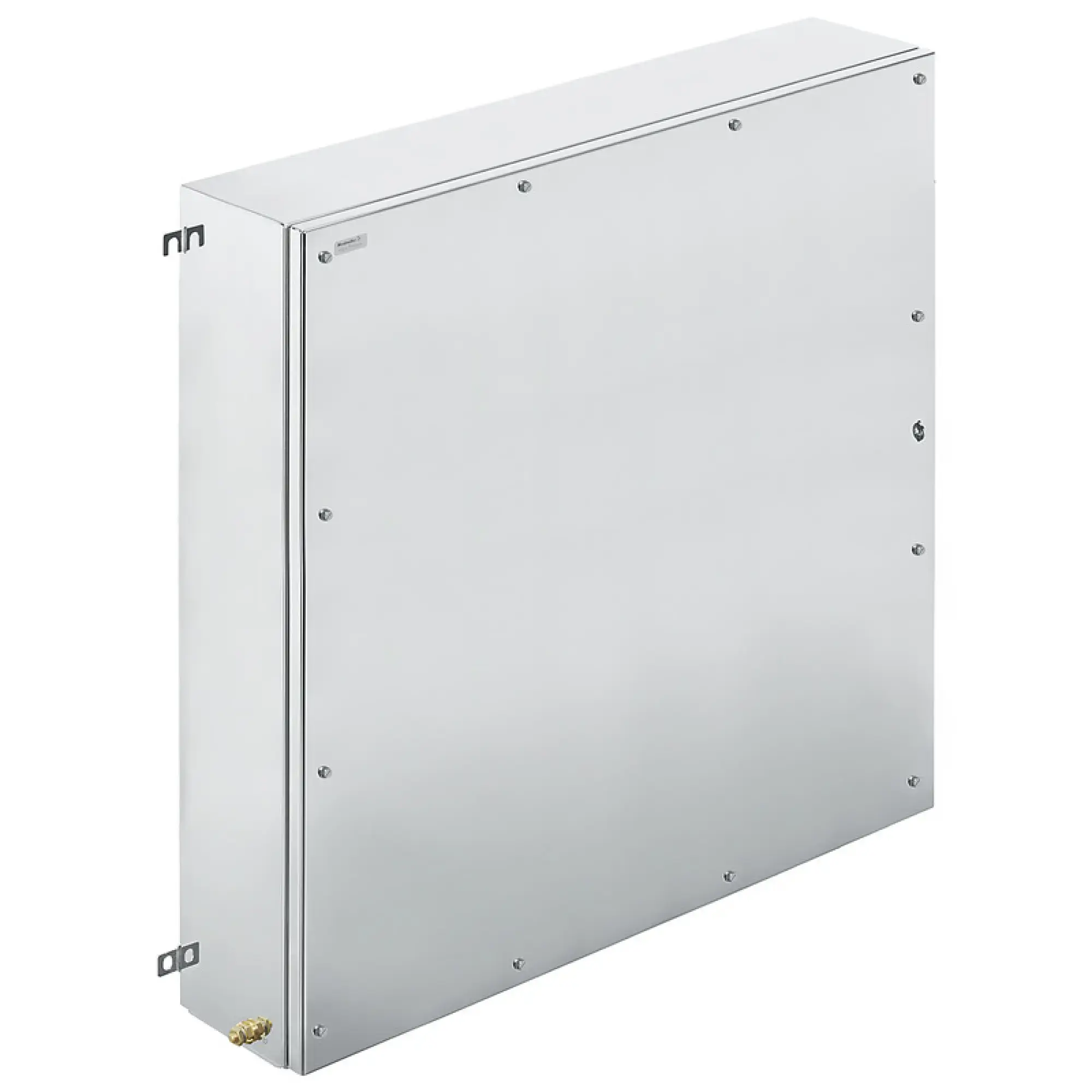 Weidmüller 8000108884 Metal housing, Width: 914 mm, Height: 914 mm, Depth: 200 mm, electropolished, Flange plate: Yes, Bottom, left, right, 4 hinges and M6 hex-head slotted (img_001)