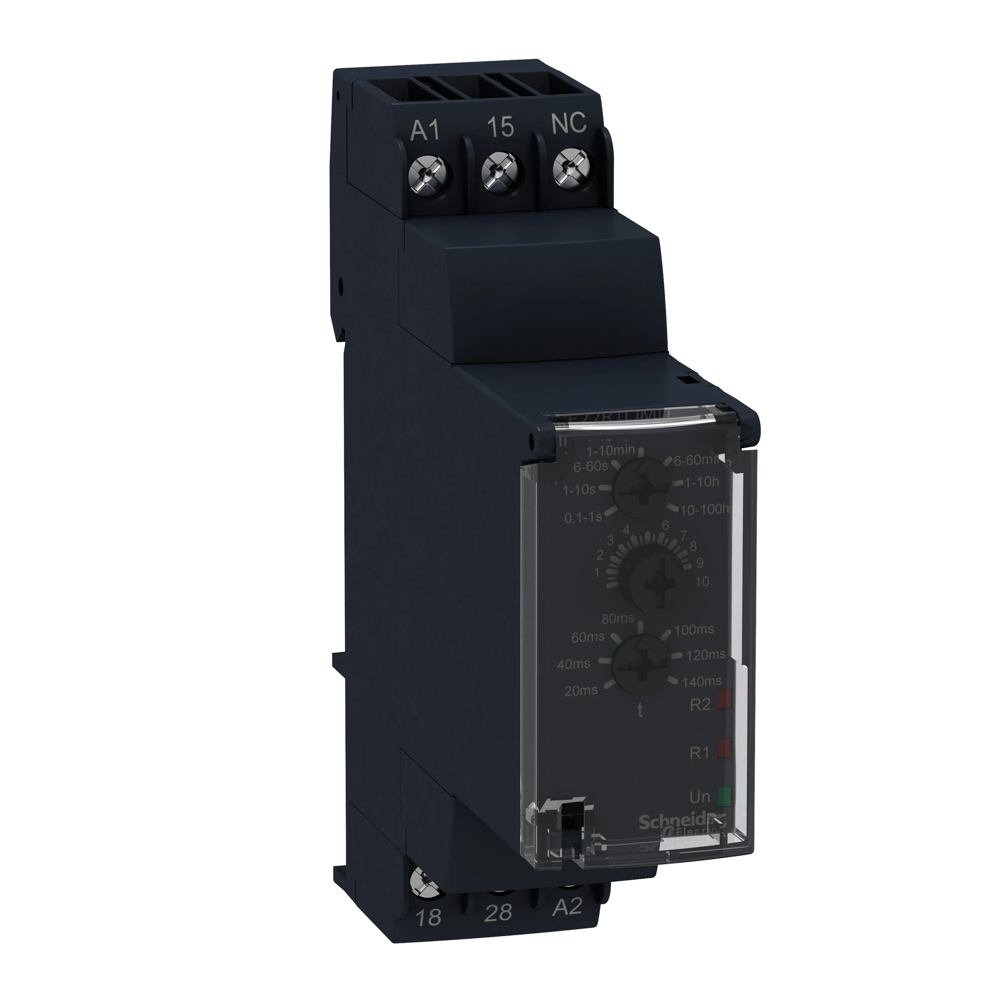 Schneider Electric RE22R1QMU Time relay for star-delta starter, 0.1 s - 100 h, 24 VDC/24-240VAC, 1W (img_001)