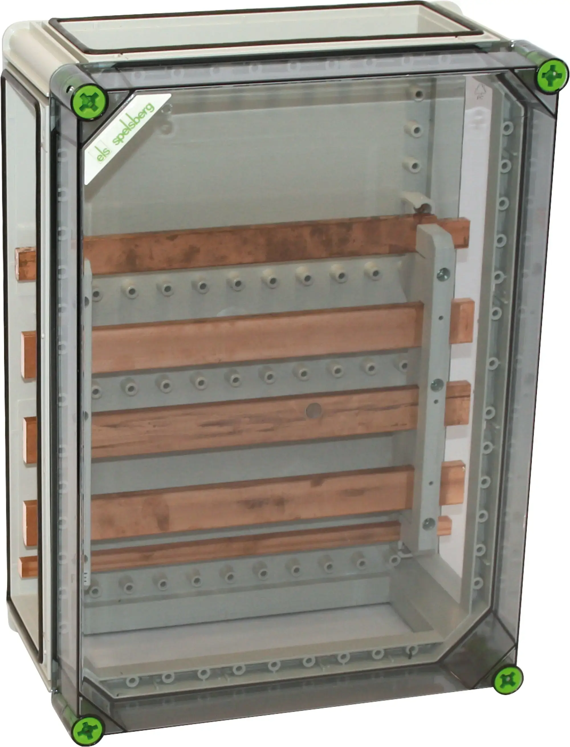 Spelsberg 04135601 Busbar enclosures, Type of protection IP65, Impact strength IK08, Protection class II, Rated insulation voltage 690V AC, Halogen free (img_001)