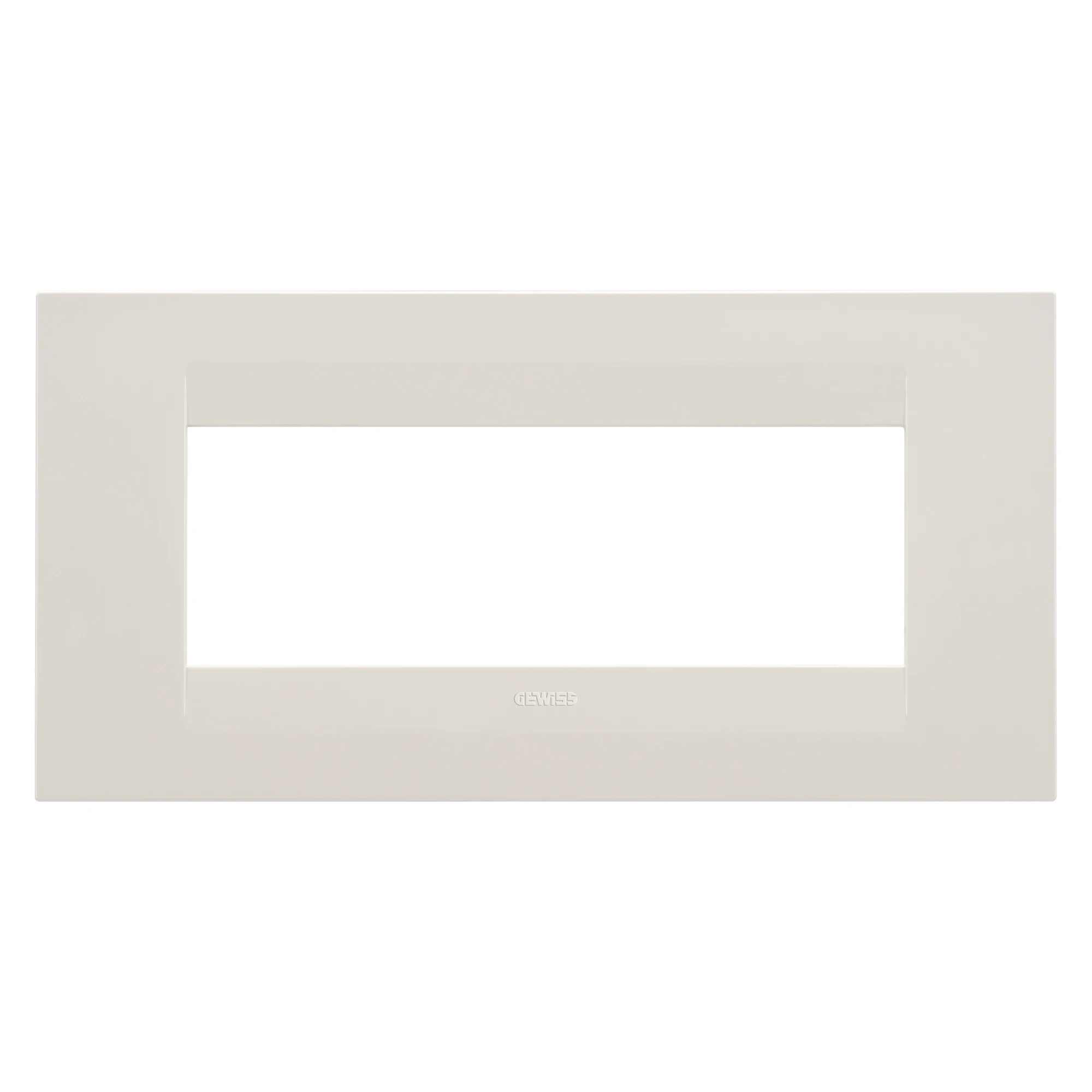GEWISS GW16406TI GEO PLATE - IN TECHNOPOLYMER - 6 MODULES - IVORY - CHORUSMART (img_001)