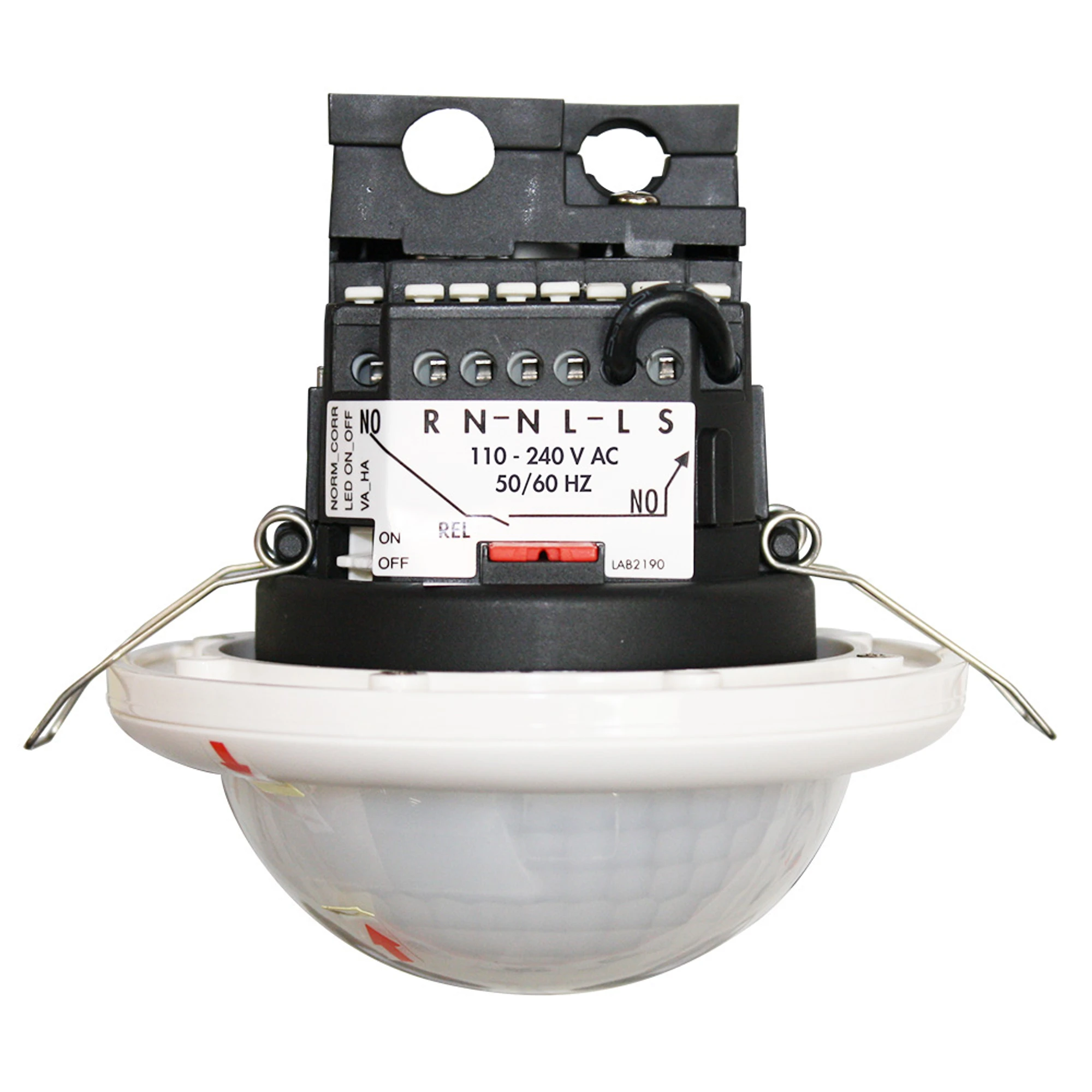 GEWISS GWS9041 PRESENCE SENSOR ON/OFF MASTER IP20 WITH INTEGRATED TWILIGHT SENSOR RECESSED - CORRIDOR OPTIC - MAXIMUM INSTALLATION HEIGHT 2,7M. (img_001)