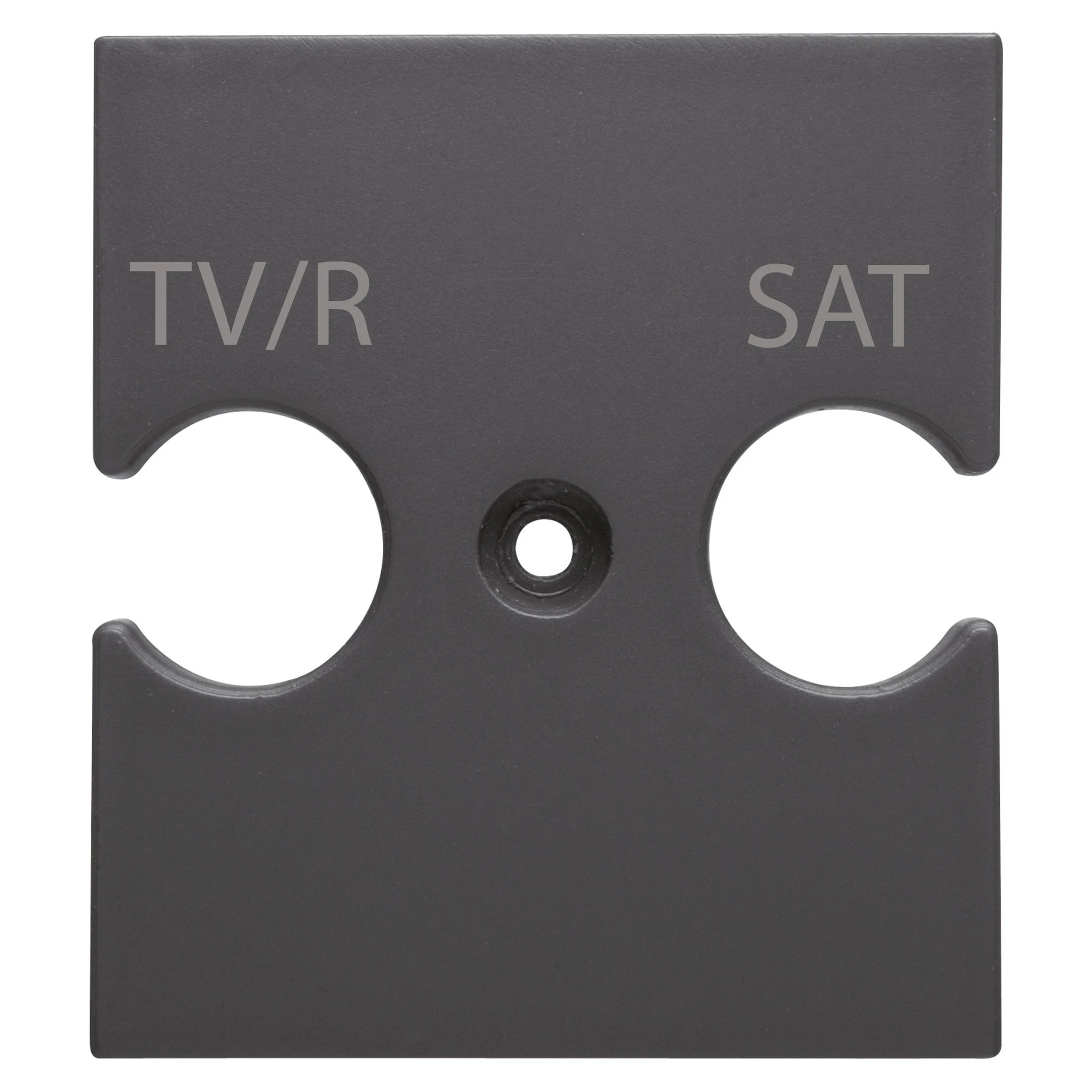 GEWISS GW12387 UNIVERSAL SUPPORT - COMBINED SOCKET OUTLET TV/R-SAT - SATIN BLACK - CHORUSMART (img_001)