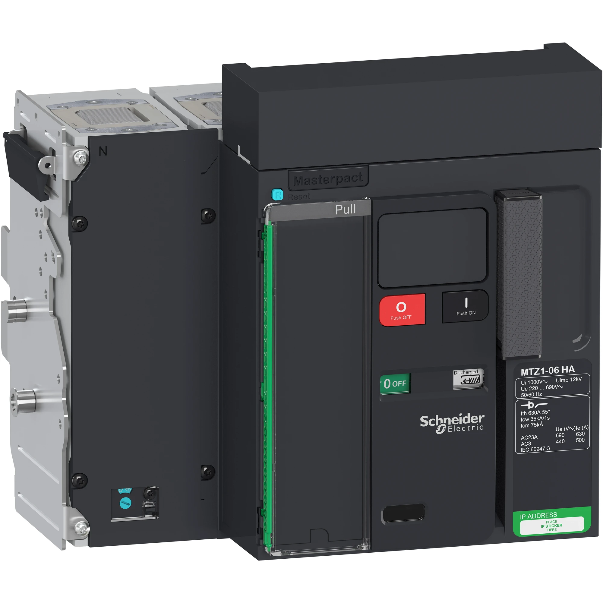 Schneider Electric LV847249 MasterPact MTZ1 630A HA Icm=60kA/690V 4P Isolator Switch Drawer (img_001) Schneider Electric LV847249 MasterPact MTZ1 630A HA Icm=60kA/690V 4P Isolator Switch Drawer (img_001)