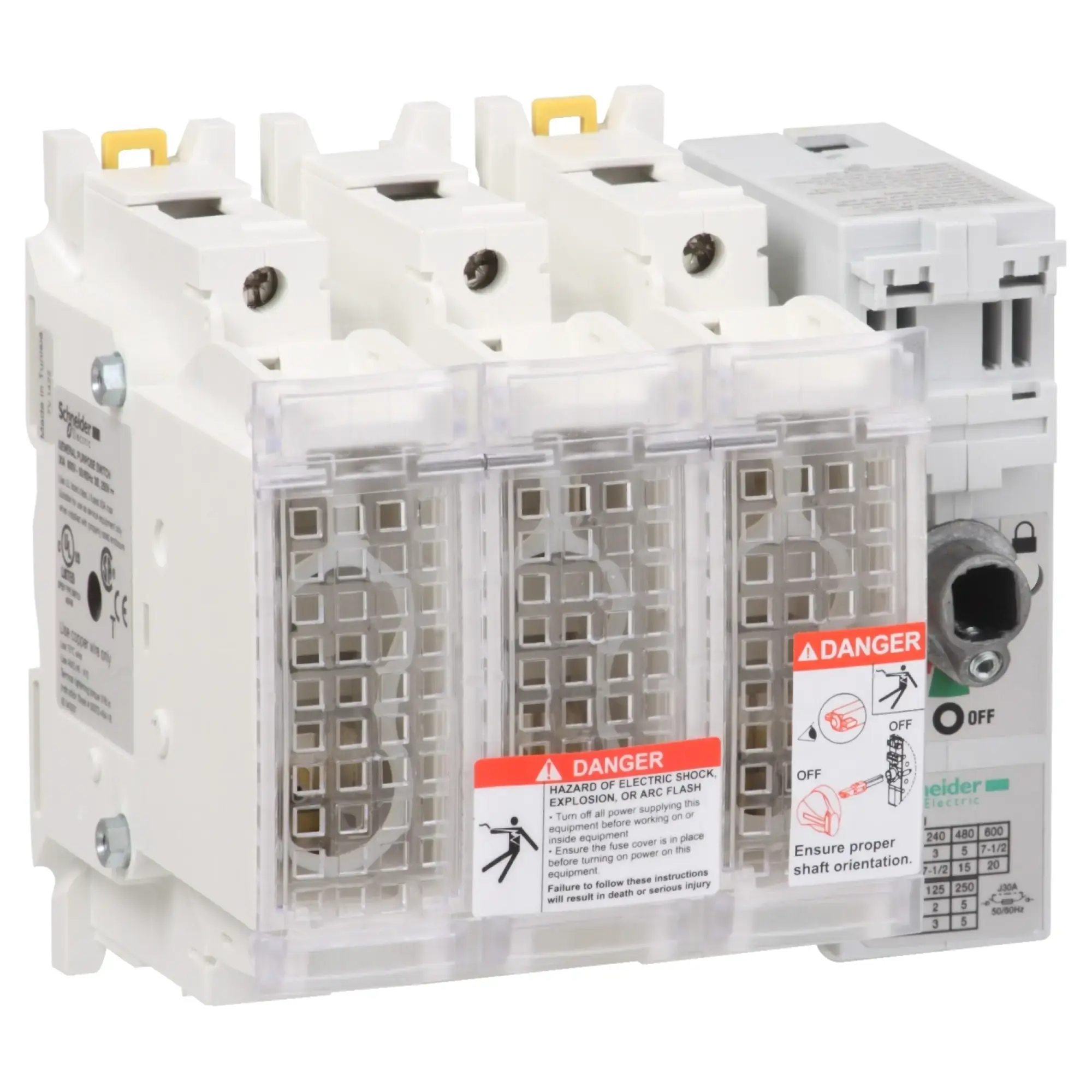 Schneider Electric GS2EU3N TeSys GS - Fuse for load break switch - 3 P - UL - 30 A - Fuse size J (img_002)