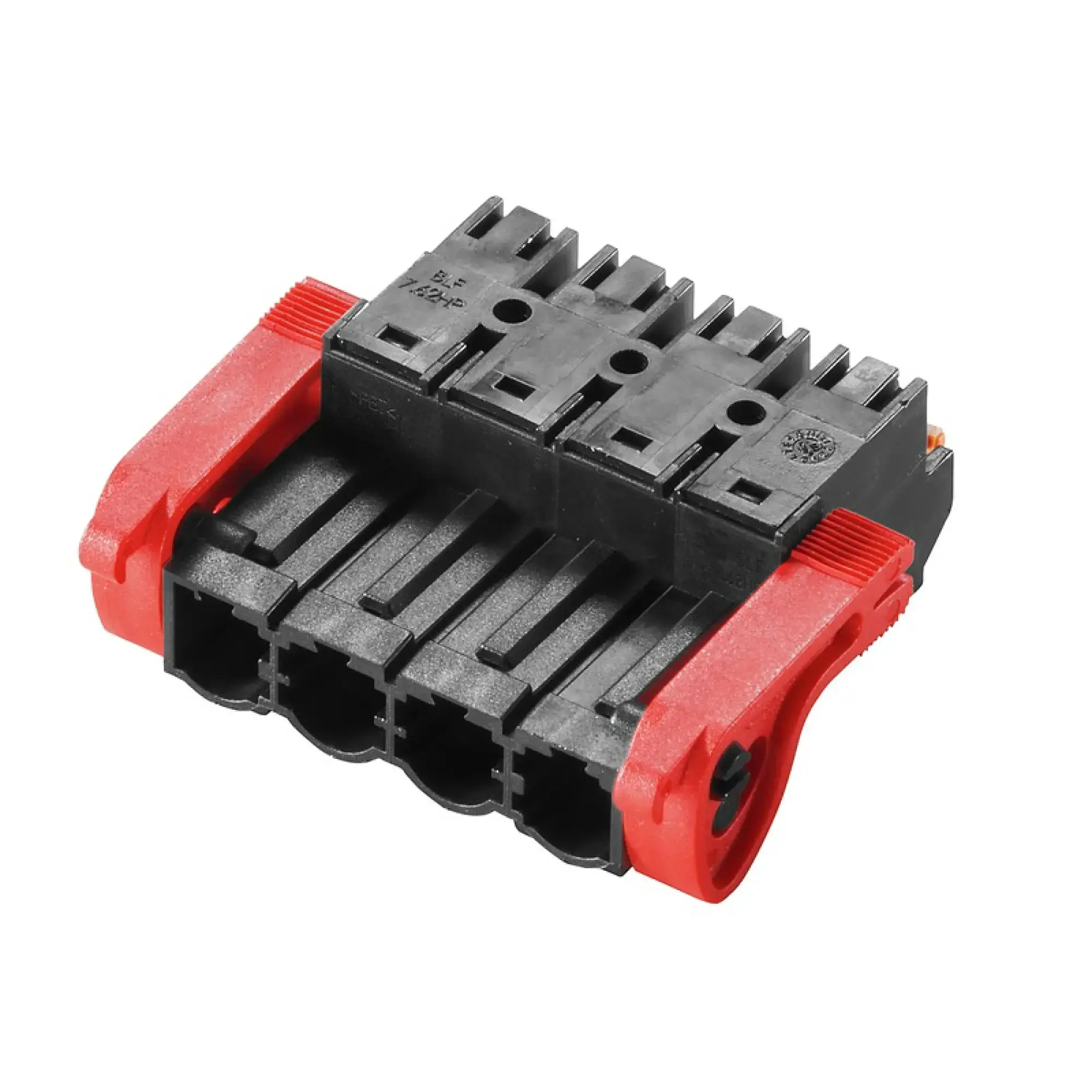 Weidmüller 1043770000 PCB connector (wire connection), 1000 V, 24 A, Pitch in mm: 7.62, 2.5 mm², Number of poles: 4, PUSH IN with actuator, Tension-clamp connection, Box (img_001)
