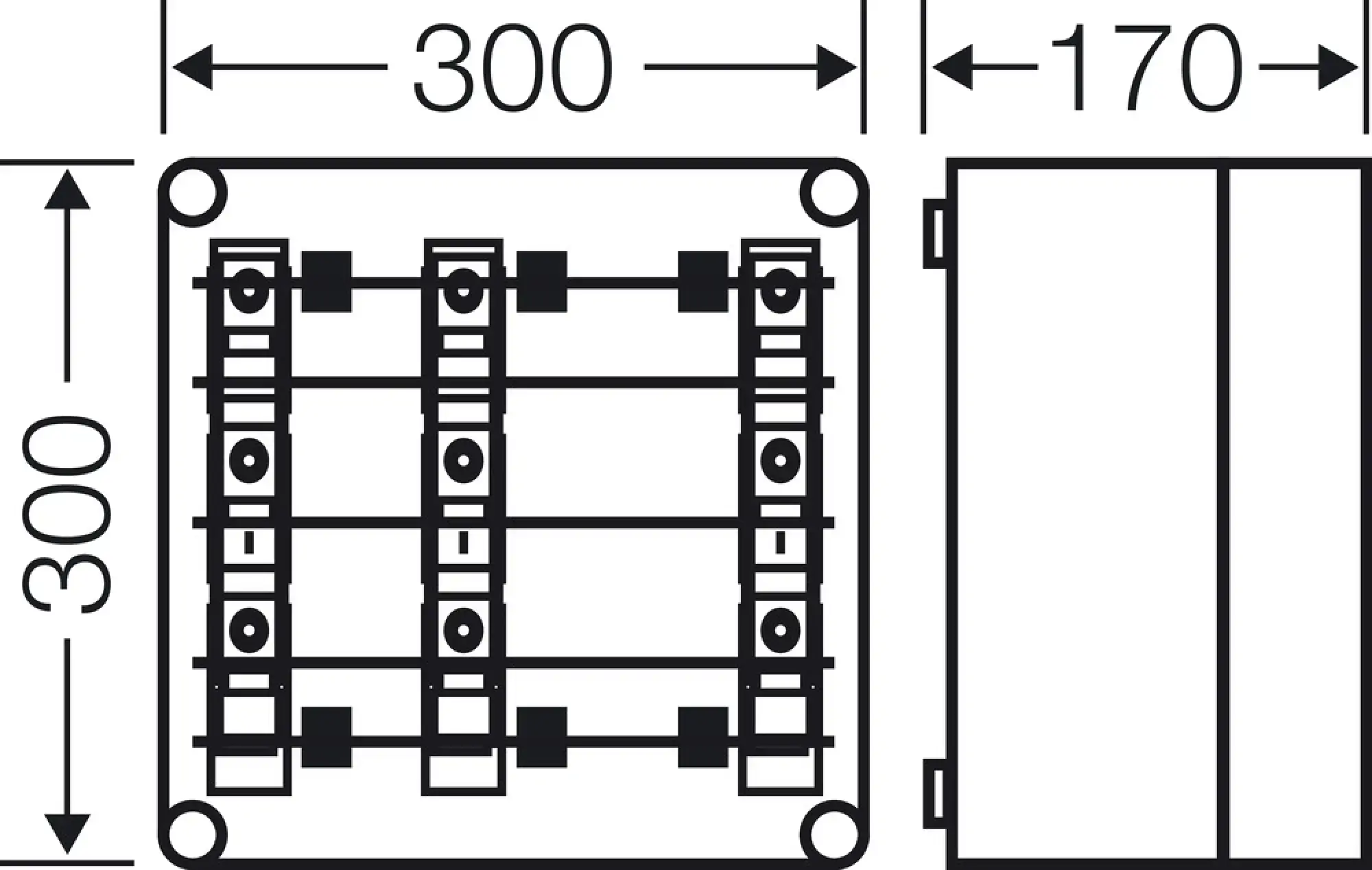 Hensel 20001289 Sicherungsgehäuse 3x3x63A,D02 auf Sammelschiene 250 A, 5polig Mi 3266 (img_003) Hensel 20001289 Sicherungsgehäuse 3x3x63A,D02 auf Sammelschiene 250 A, 5polig Mi 3266 (img_003)