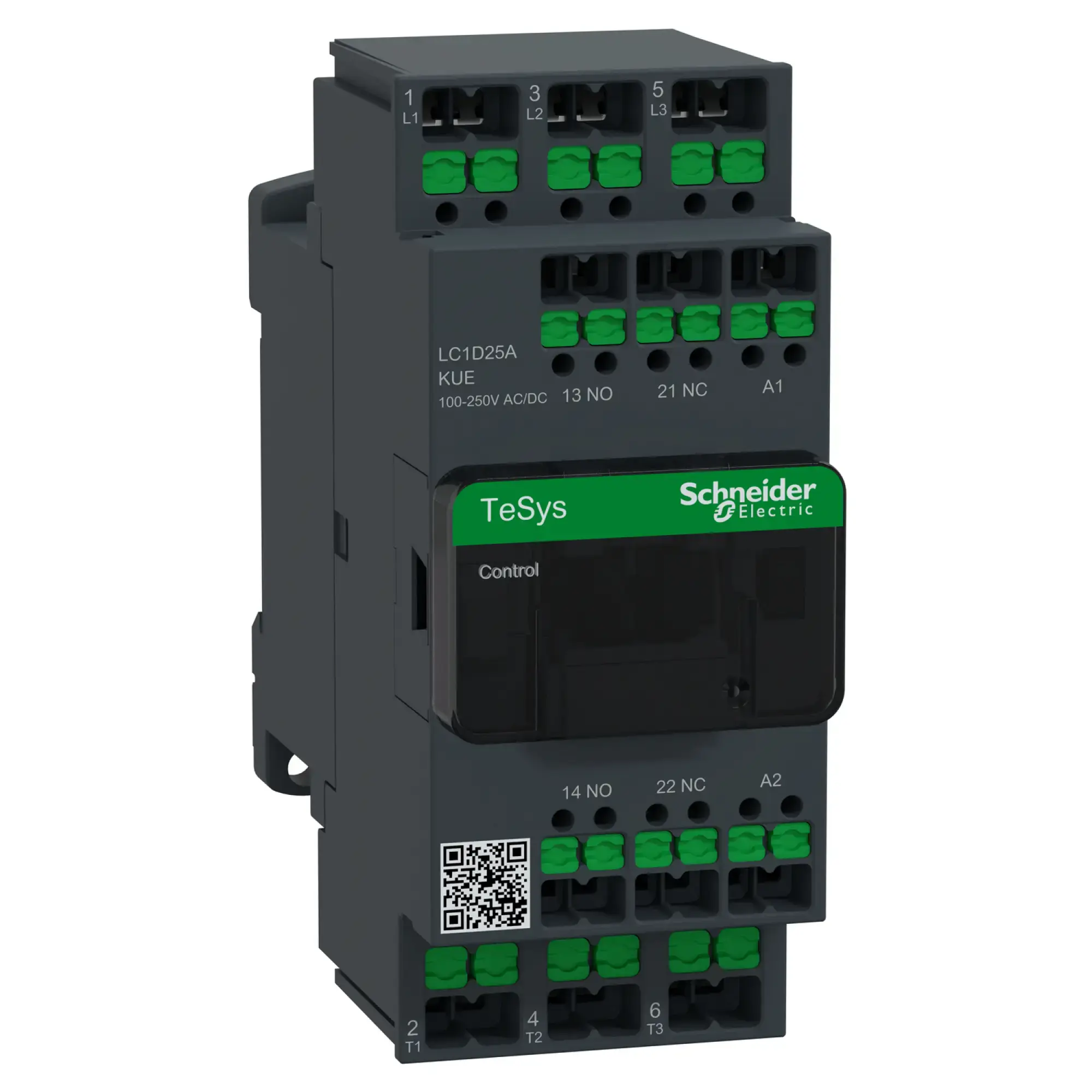 Schneider Electric LC1D25AKUE Leistungsschütz LC1D 3p, +1S+1Ö, 11 kW, 25 A, 400 V AC3, Spule 100-250 V AC/DC, SnapIN (img_001) Schneider Electric LC1D25AKUE Leistungsschütz LC1D 3p, +1S+1Ö, 11 kW, 25 A, 400 V AC3, Spule 100-250 V AC/DC, SnapIN (img_001)