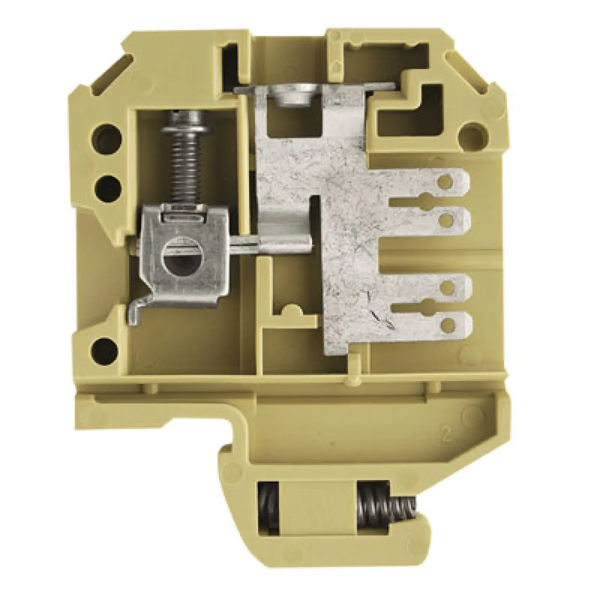 Weidmüller 0401260000 Feed-through terminal block, Screw connection, beige / yellow, 4 mm², 20 A, 500 V, Number of connections: 1 (img_001) Weidmüller 0401260000 Feed-through terminal block, Screw connection, beige / yellow, 4 mm², 20 A, 500 V, Number of connections: 1 (img_001)