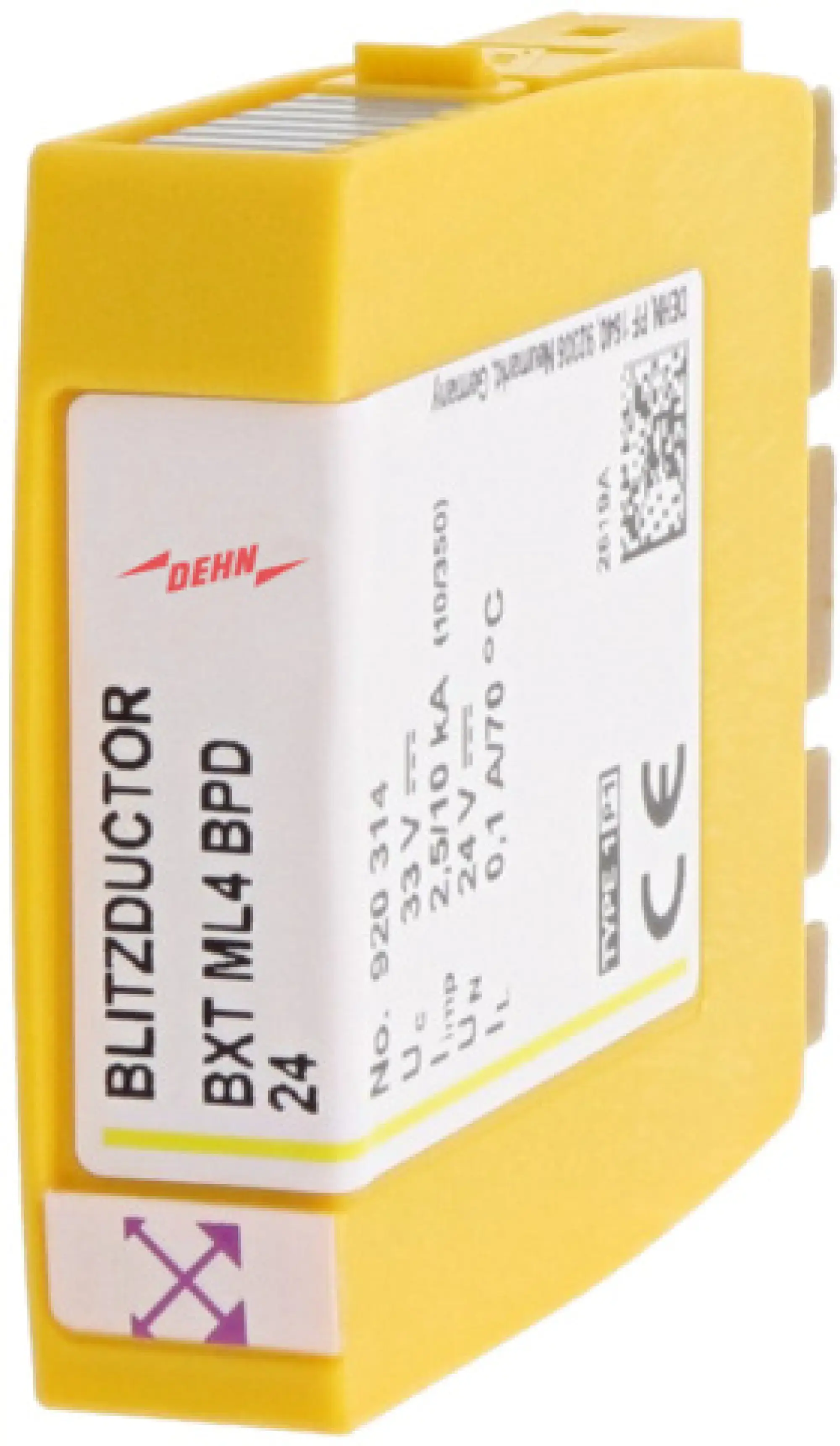 Dehn 920314 Combined arrester module for 2 pairs BLITZDUCTOR XT with LifeCheck (img_001)