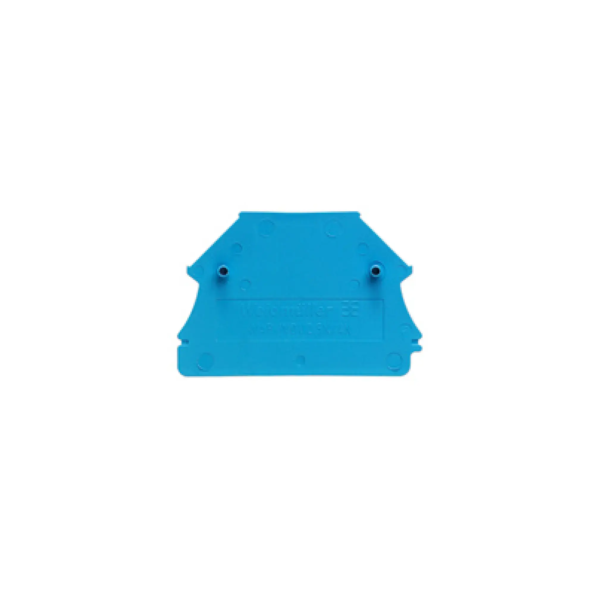 Weidmüller 1060080000 End plate (terminals), blue, Height: 44 mm, Width: 1.5 mm, V-0, Wemid (img_001)