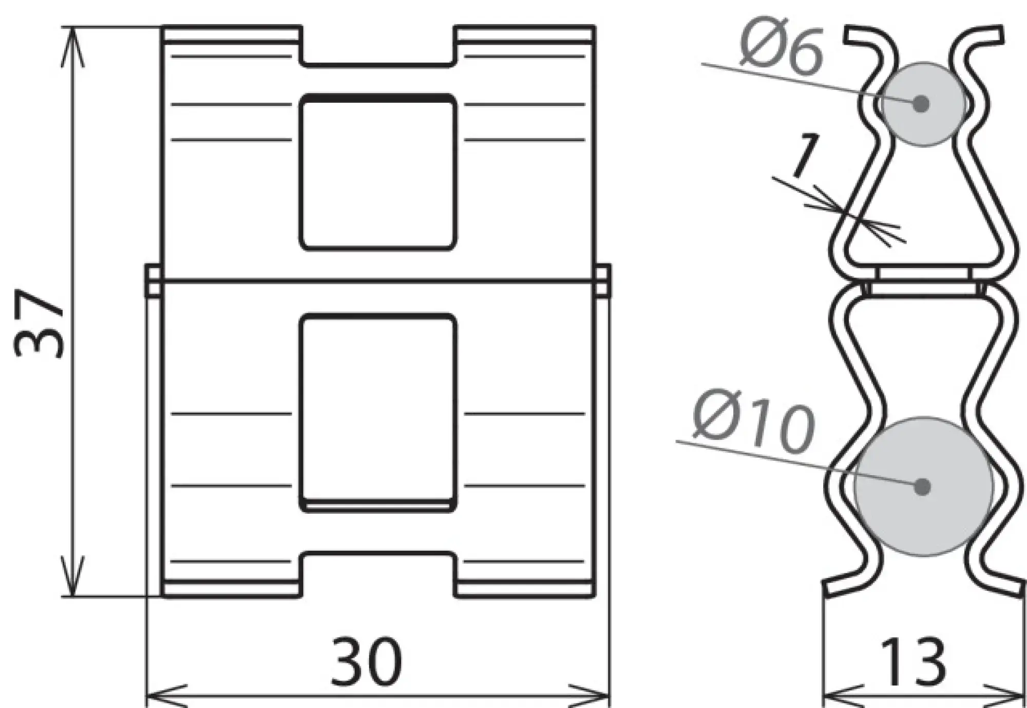 Dehn 308130 DEHNclip reinforcement clamp St/bare f. Rd 6mm / Rd 10mm (img_004)