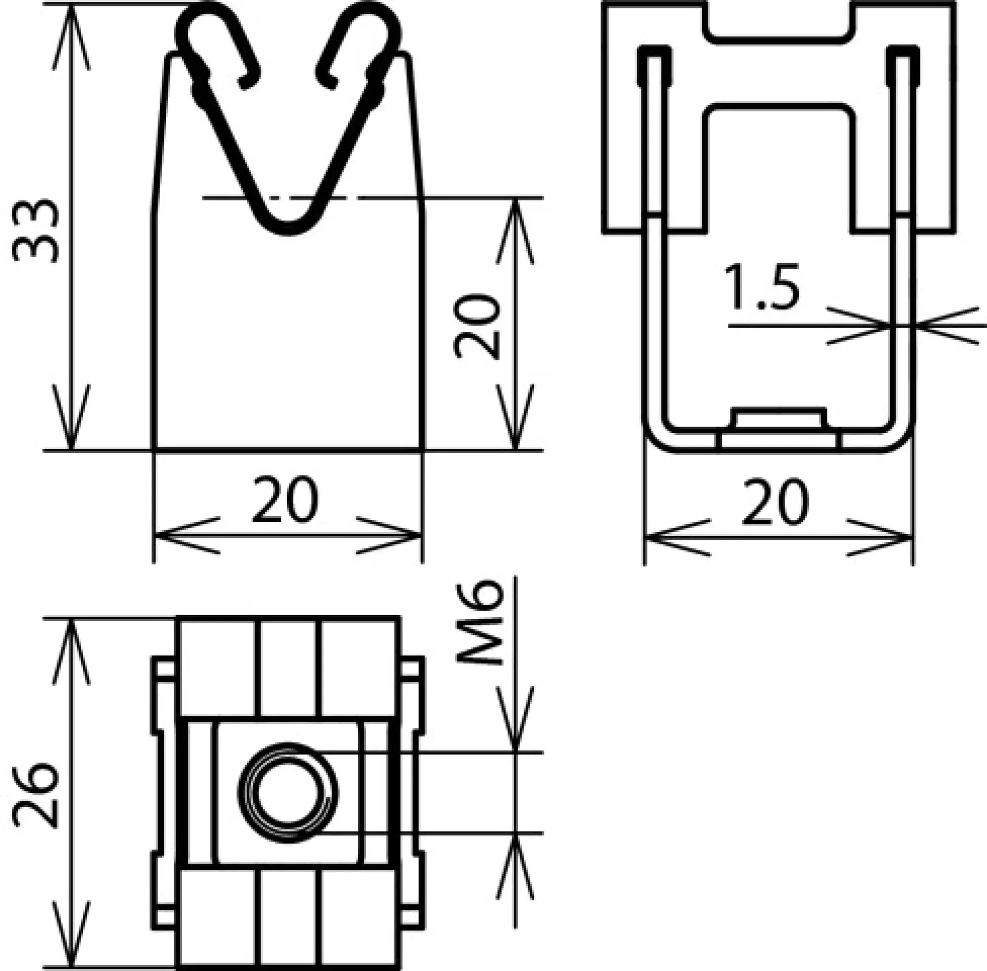Dehn 207019 DEHNgrip conductor holder StSt f. Rd 8mm H 20mm with M6 thread (img_002)