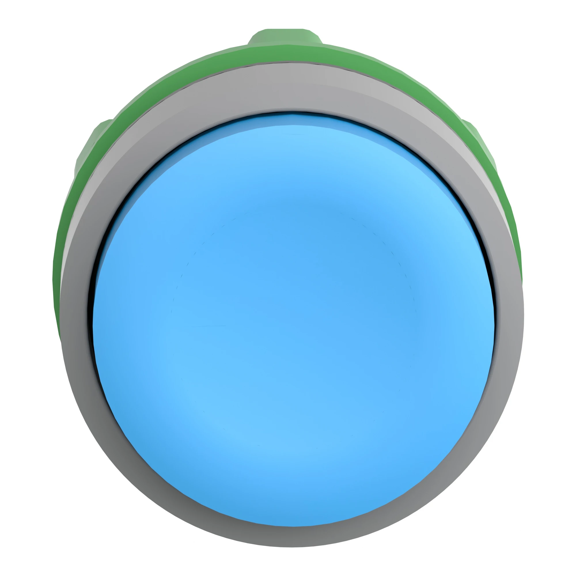 Schneider Electric ZB5AL6C0 Pushbutton, Front Element, Harmony XB5, Plastic, 22mm, Light Grey, Blue, Projecting, Unlabelled, Momentary (img_003)