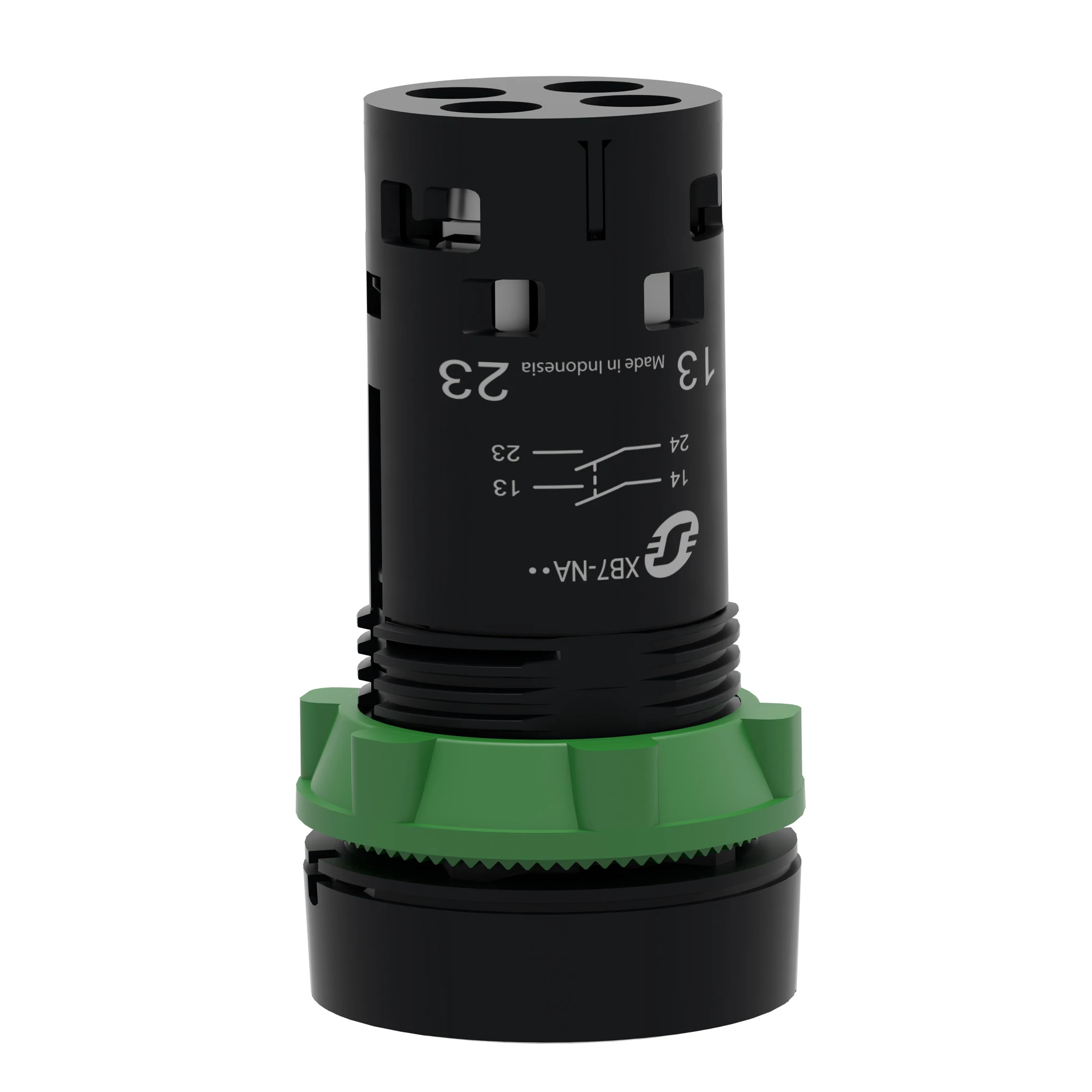 Schneider Electric XB7NA33 Pushbutton, Harmony XB7, Monoblock, Plastic, Ø22mm, Green, 2S, Screw Terminal (img_007) Schneider Electric XB7NA33 Pushbutton, Harmony XB7, Monoblock, Plastic, Ø22mm, Green, 2S, Screw Terminal (img_007)