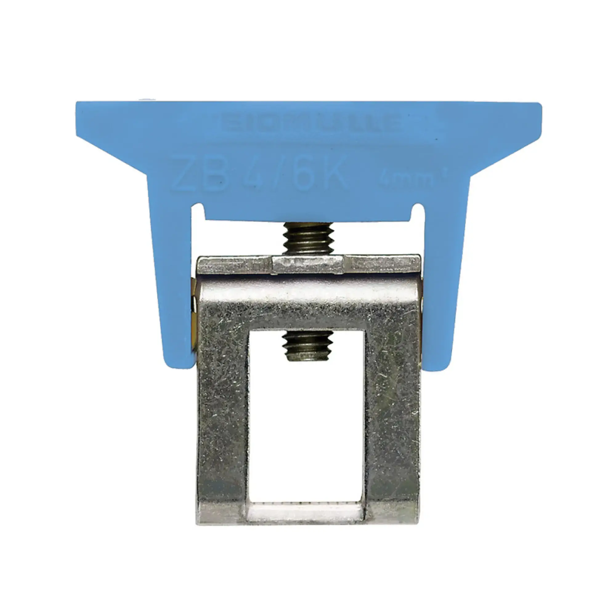 Weidmüller 0565480000 Clamping yoke (bus-bar), Clamping yoke, blue, 4 mm², Width: 6 mm, M 3, Steel (img_001) Weidmüller 0565480000 Clamping yoke (bus-bar), Clamping yoke, blue, 4 mm², Width: 6 mm, M 3, Steel (img_001)