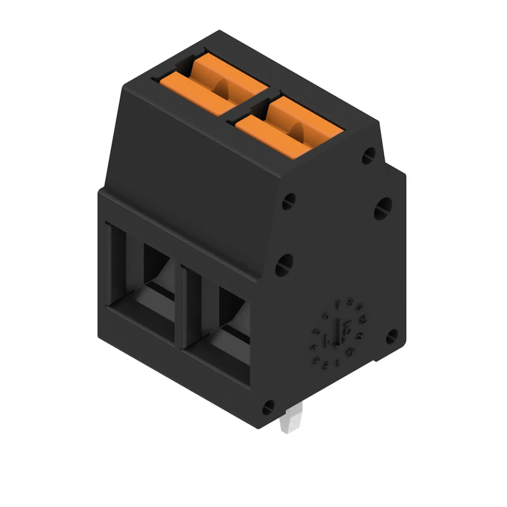 Weidmüller 2787340000 PCB terminal, 350 V, 24 A, Pitch in mm: 5.00, 2.5 mm², Number of poles: 2, PUSH IN with actuator, THT solder connection, 90°, Box (img_001) Weidmüller 2787340000 PCB terminal, 350 V, 24 A, Pitch in mm: 5.00, 2.5 mm², Number of poles: 2, PUSH IN with actuator, THT solder connection, 90°, Box (img_001)