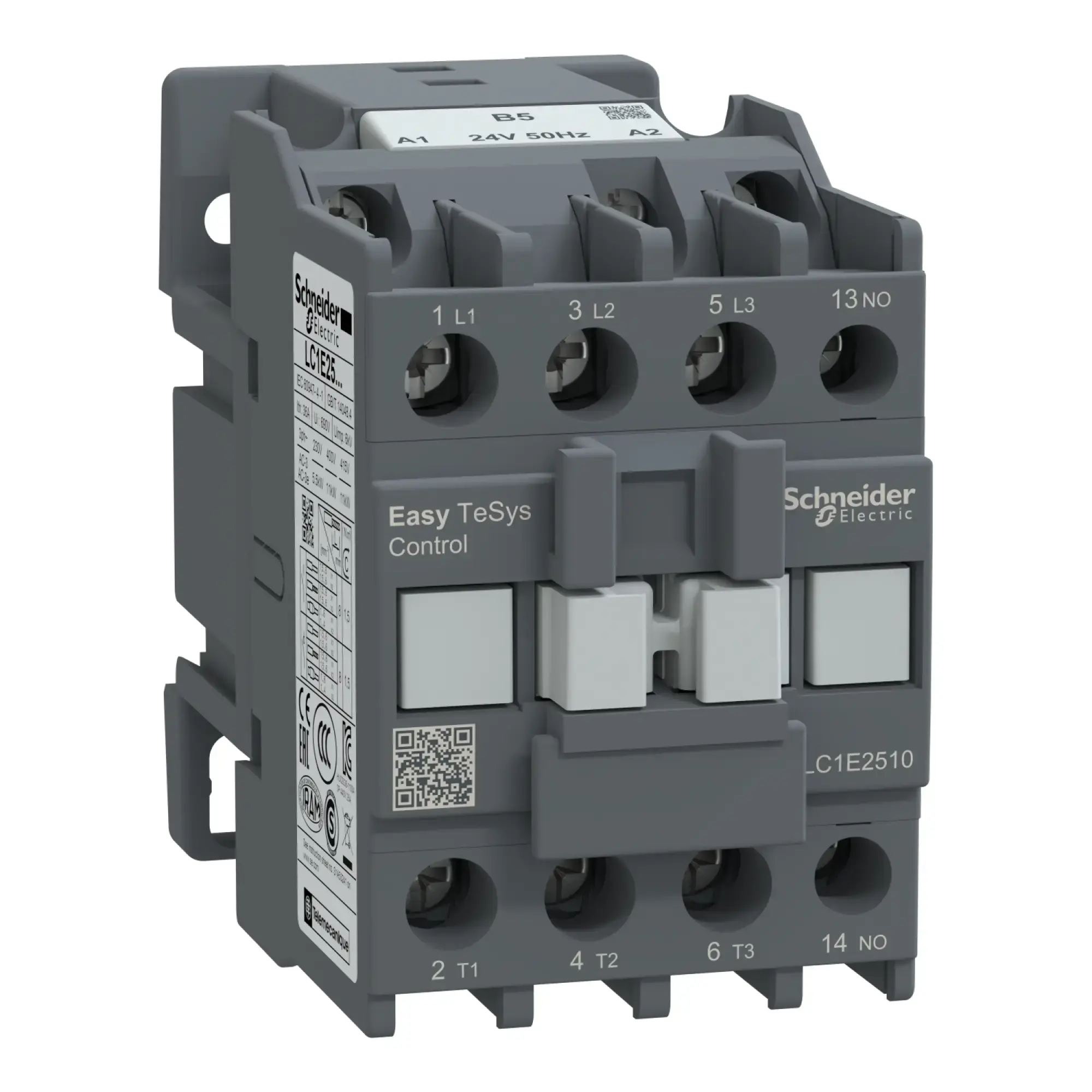 Schneider Electric LC1E2510B5 Easy TeSys Leistungsschütz 3P 25A 1NO 24V AC 50Hz (img_002)
