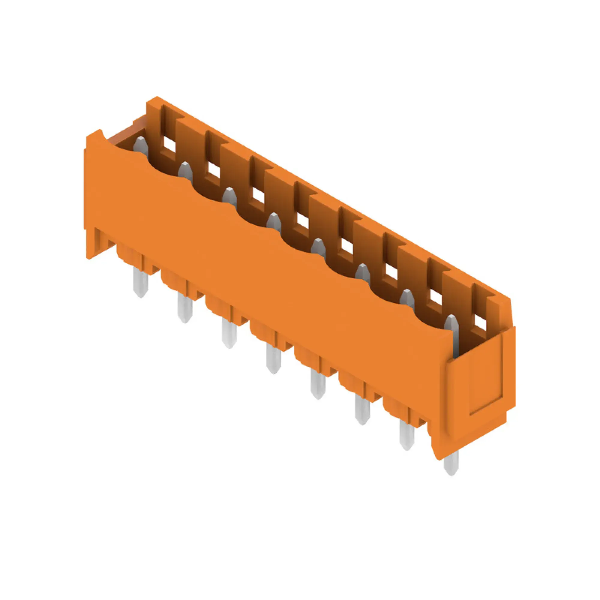 Weidmüller 2445190000 PCB connector (board connection), 320 V, 24 A, Pitch in mm: 5.08, Number of poles: 8, THT solder connection, Box (img_001)