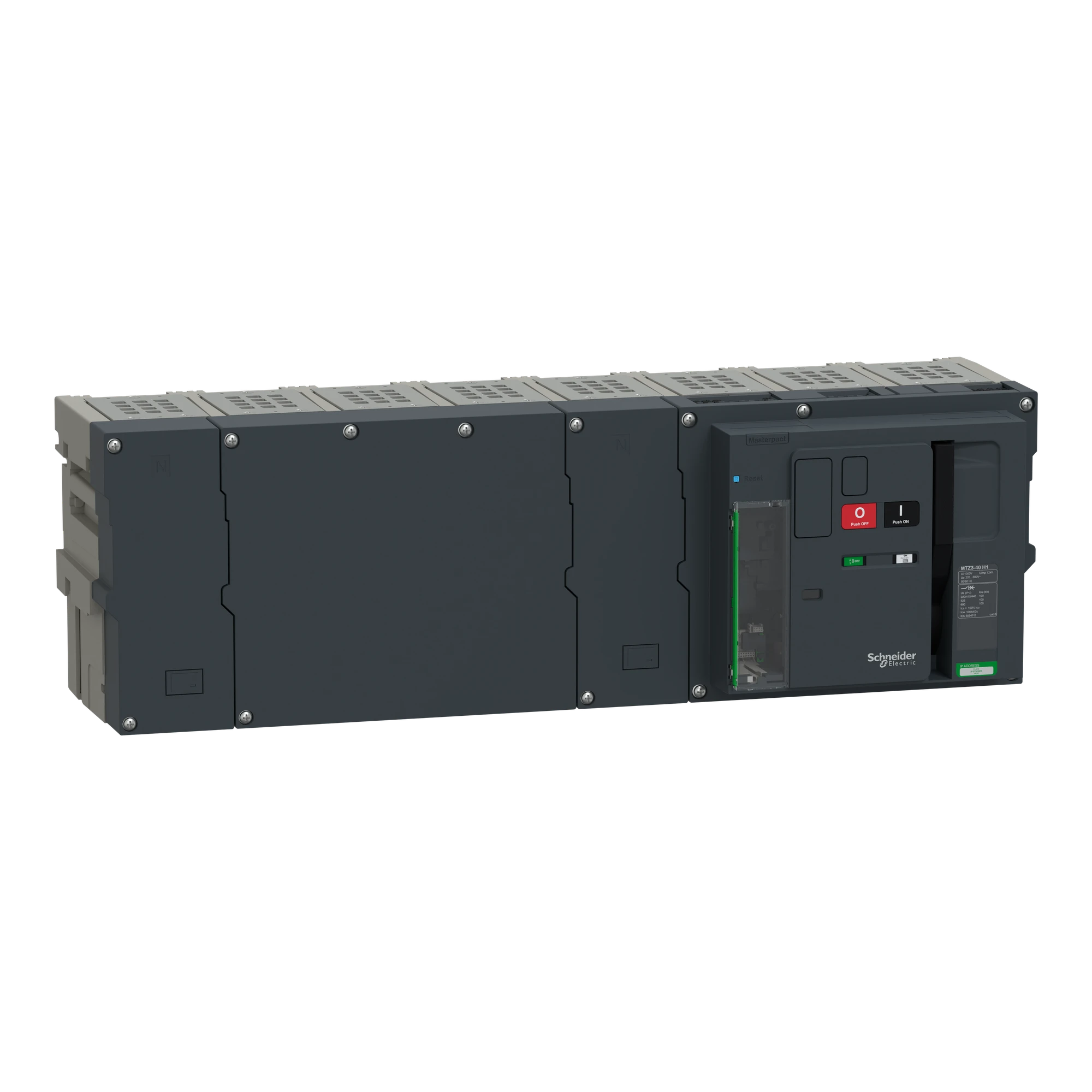 Schneider Electric LV948333 MasterPacT MTZ3 40 4000A H1 100kA/440VAC (Icu) 4P Grundschalter Einschub Neutral rechts für MicroLogic Active (img_001) Schneider Electric LV948333 MasterPacT MTZ3 40 4000A H1 100kA/440VAC (Icu) 4P Grundschalter Einschub Neutral rechts für MicroLogic Active (img_001)