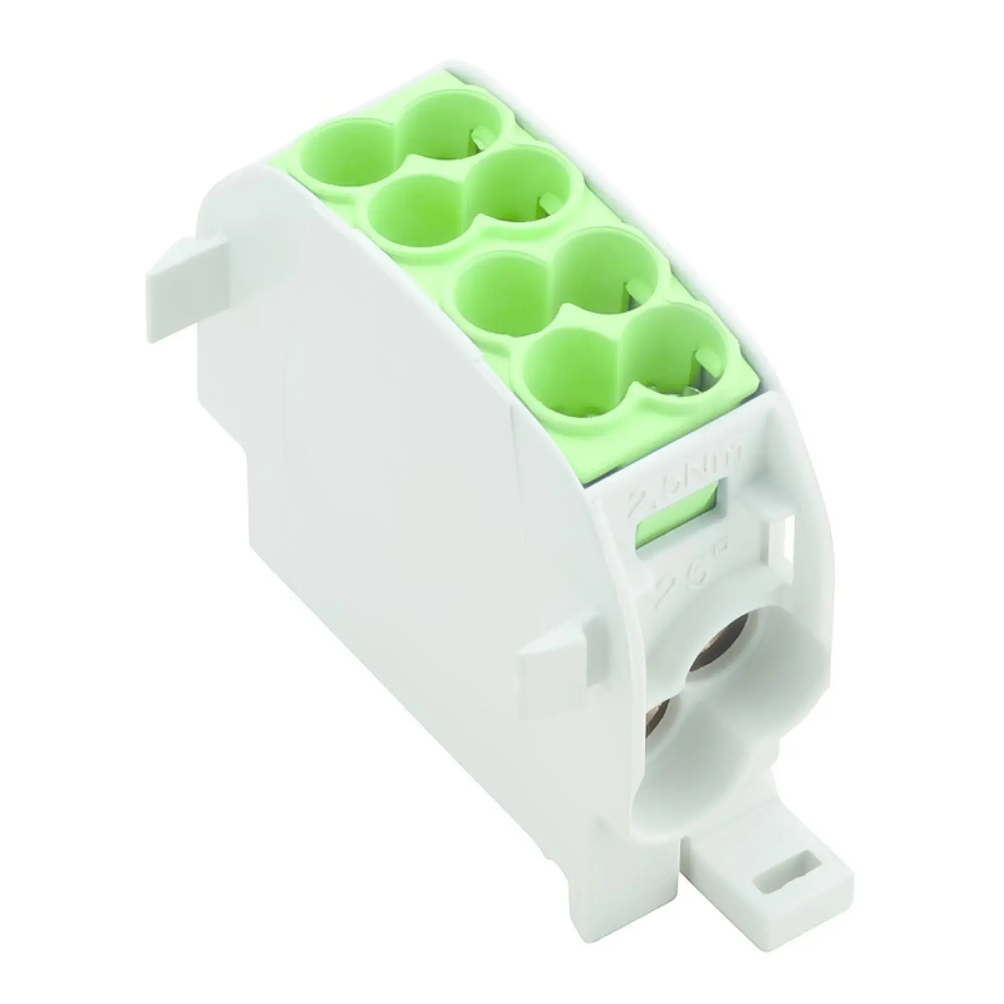 Weidmüller 1560650000 Potential distributor terminal, Screw connection, green, 25 mm², 152 A, 1000 V, Number of connections: 4, Number of levels: 1, TS 35, V-0, Wemid (img_001) Weidmüller 1560650000 Potential distributor terminal, Screw connection, green, 25 mm², 152 A, 1000 V, Number of connections: 4, Number of levels: 1, TS 35, V-0, Wemid (img_001)