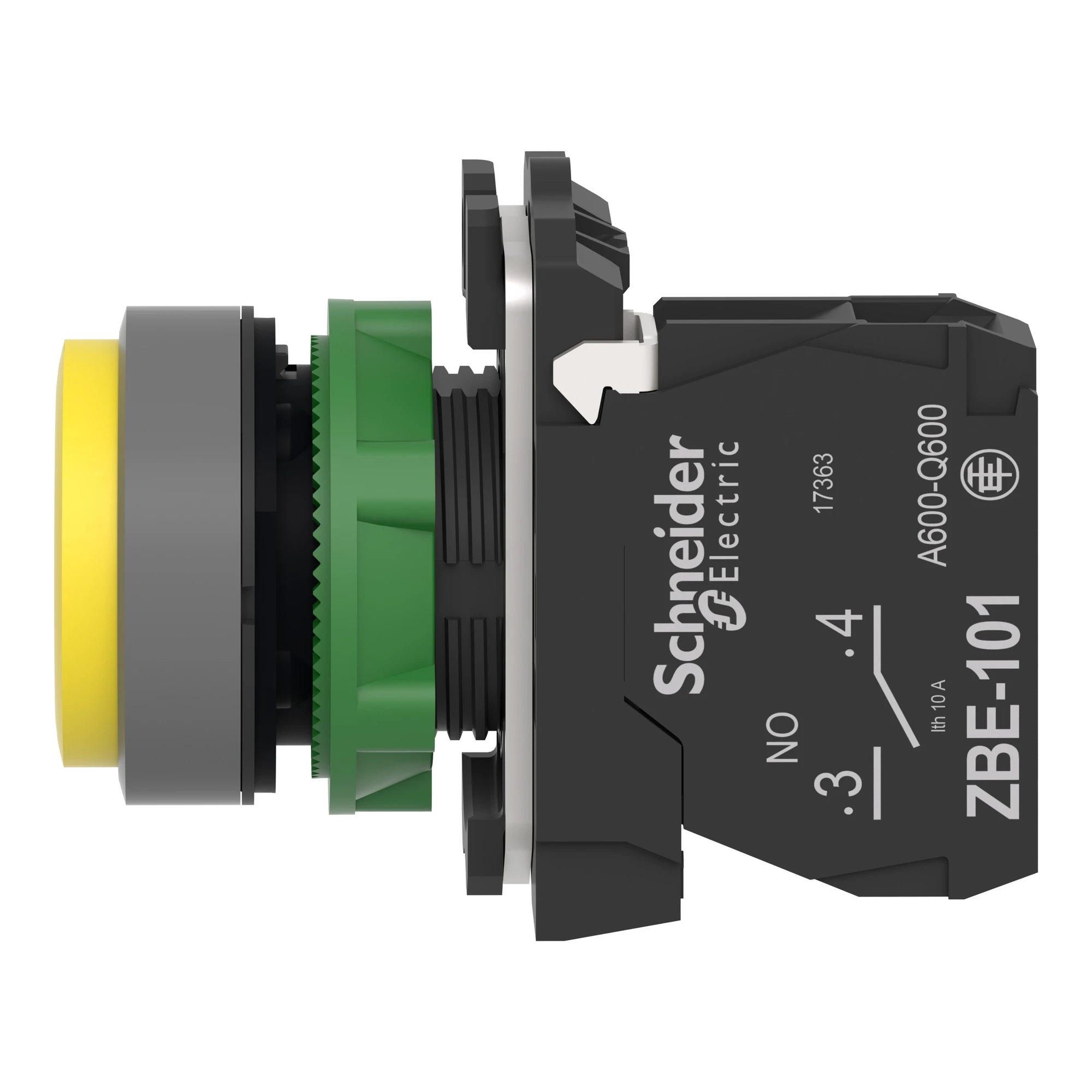 Schneider Electric XB5AP51C0 Pushbutton, Harmony XB5, plastic, projecting, light grey, yellow, unlabelled, with protective cap, 22mm, momentary, 1S (img_004) Schneider Electric XB5AP51C0 Pushbutton, Harmony XB5, plastic, projecting, light grey, yellow, unlabelled, with protective cap, 22mm, momentary, 1S (img_004)