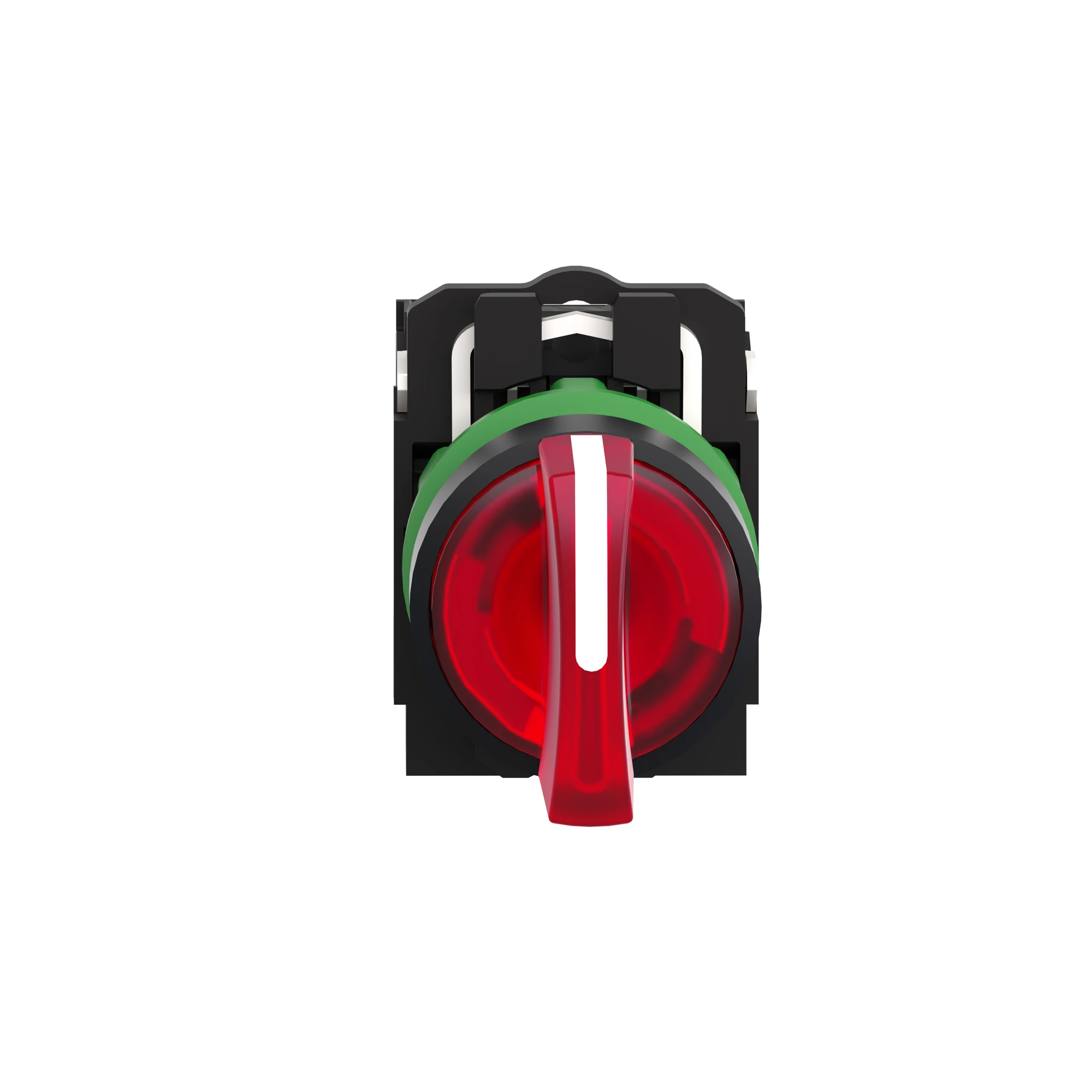 Schneider Electric XB5AK134B5 Illuminated selector switch, Harmony XB5, plastic, red, 22mm, universal LED, 3 positions, 1NO + 1NC, 24V ACDC (img_005) Schneider Electric XB5AK134B5 Illuminated selector switch, Harmony XB5, plastic, red, 22mm, universal LED, 3 positions, 1NO + 1NC, 24V ACDC (img_005)