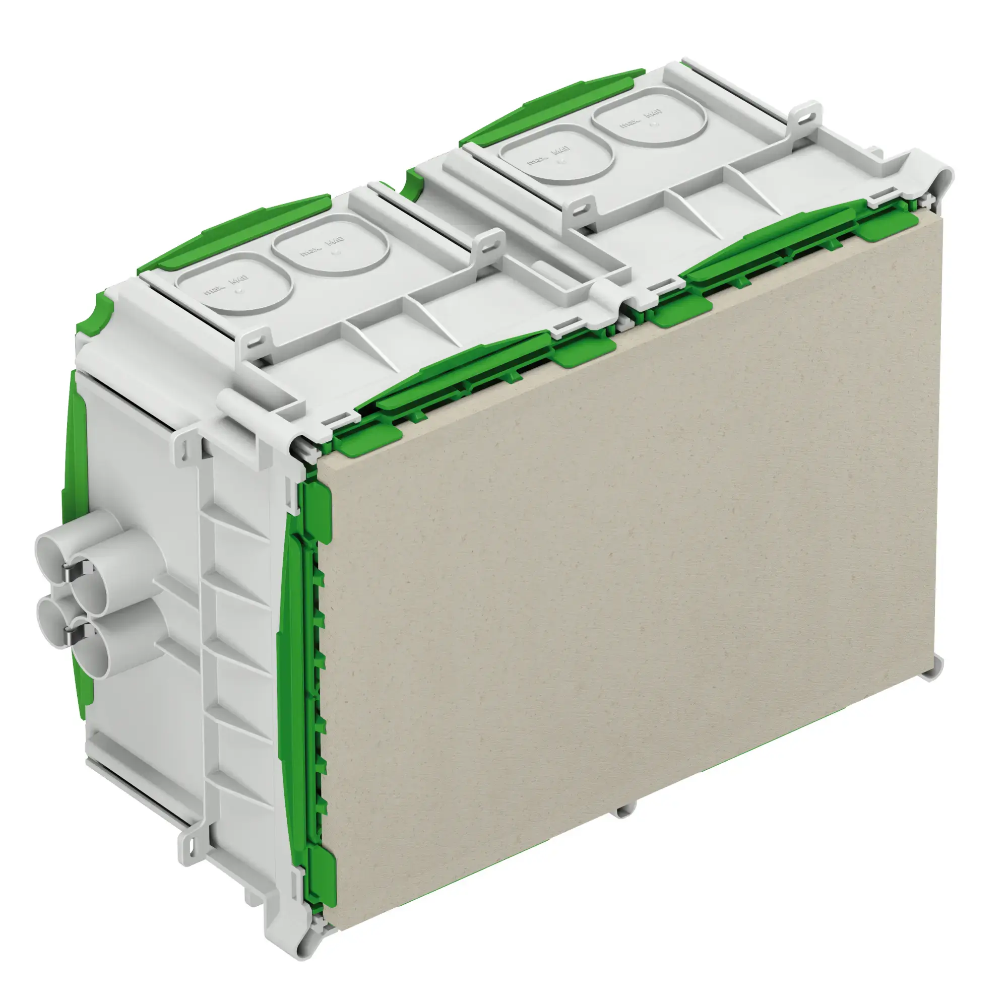 Spelsberg 98220001 Installation housing, green, Type of protection IP30, Suitable for concrete construction, for LED, Rated insulation voltage 400V AC, Halogen free (img_001) Spelsberg 98220001 Installation housing, green, Type of protection IP30, Suitable for concrete construction, for LED, Rated insulation voltage 400V AC, Halogen free (img_001)