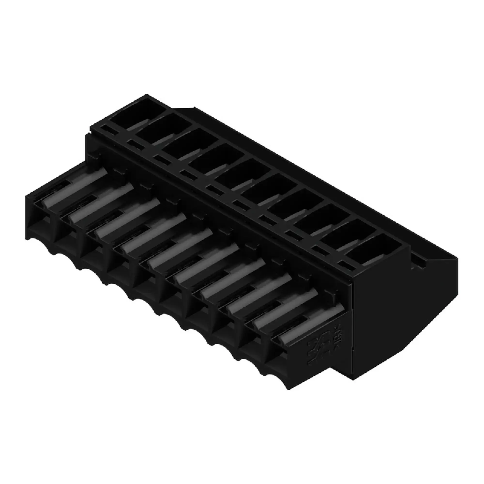 Weidmüller 1638860000 PCB connector (wire connection), 160 V, 12 A, Pitch in mm: 3.50, 1.5 mm², Number of poles: 10, Clamping yoke connection, Box (img_001)