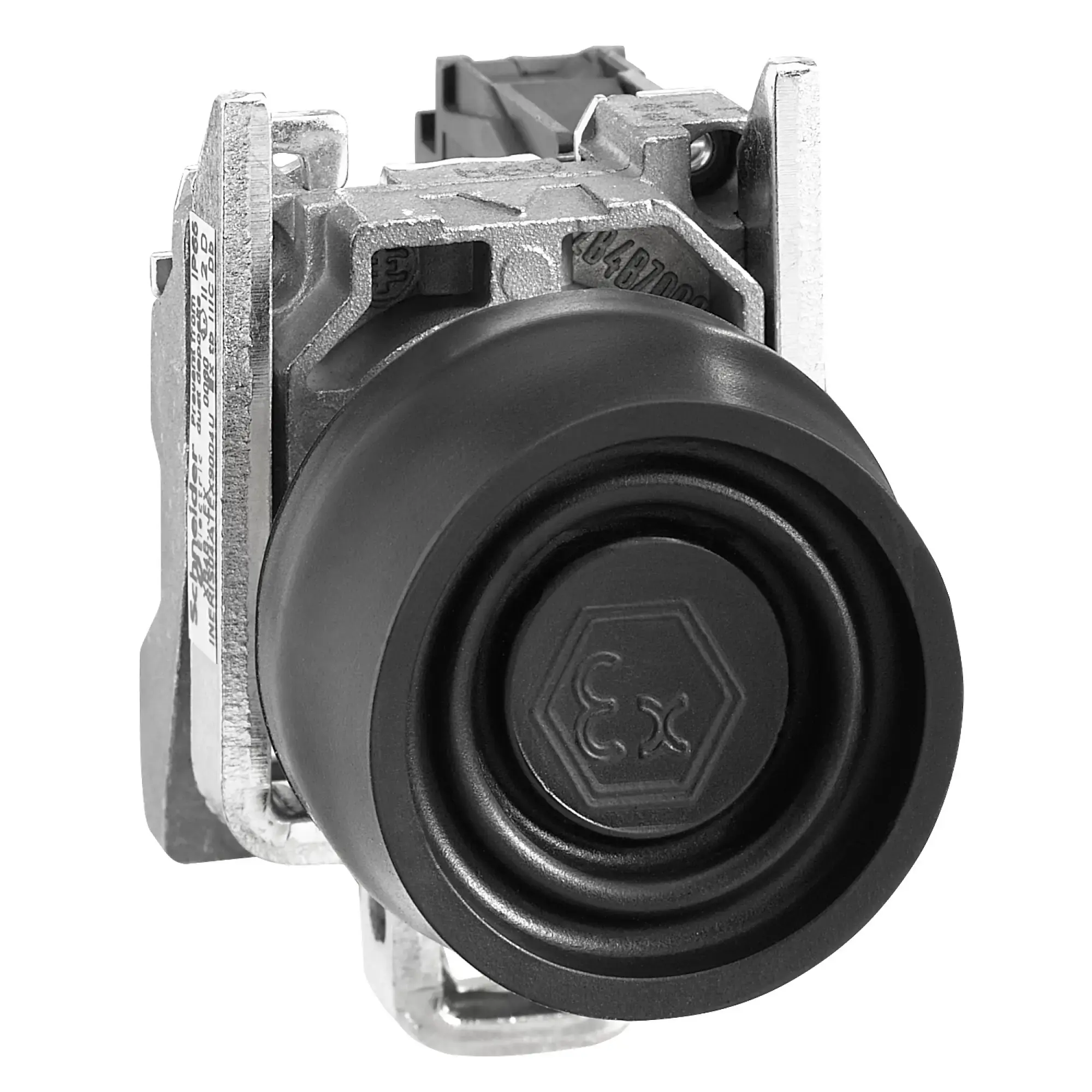 Schneider Electric XB4BPS21EX Push Button, Harmony XB4, Metal, 22mm, Black, Momentary, with Protective Cap, 1S, ATEX (img_009) Schneider Electric XB4BPS21EX Push Button, Harmony XB4, Metal, 22mm, Black, Momentary, with Protective Cap, 1S, ATEX (img_009)